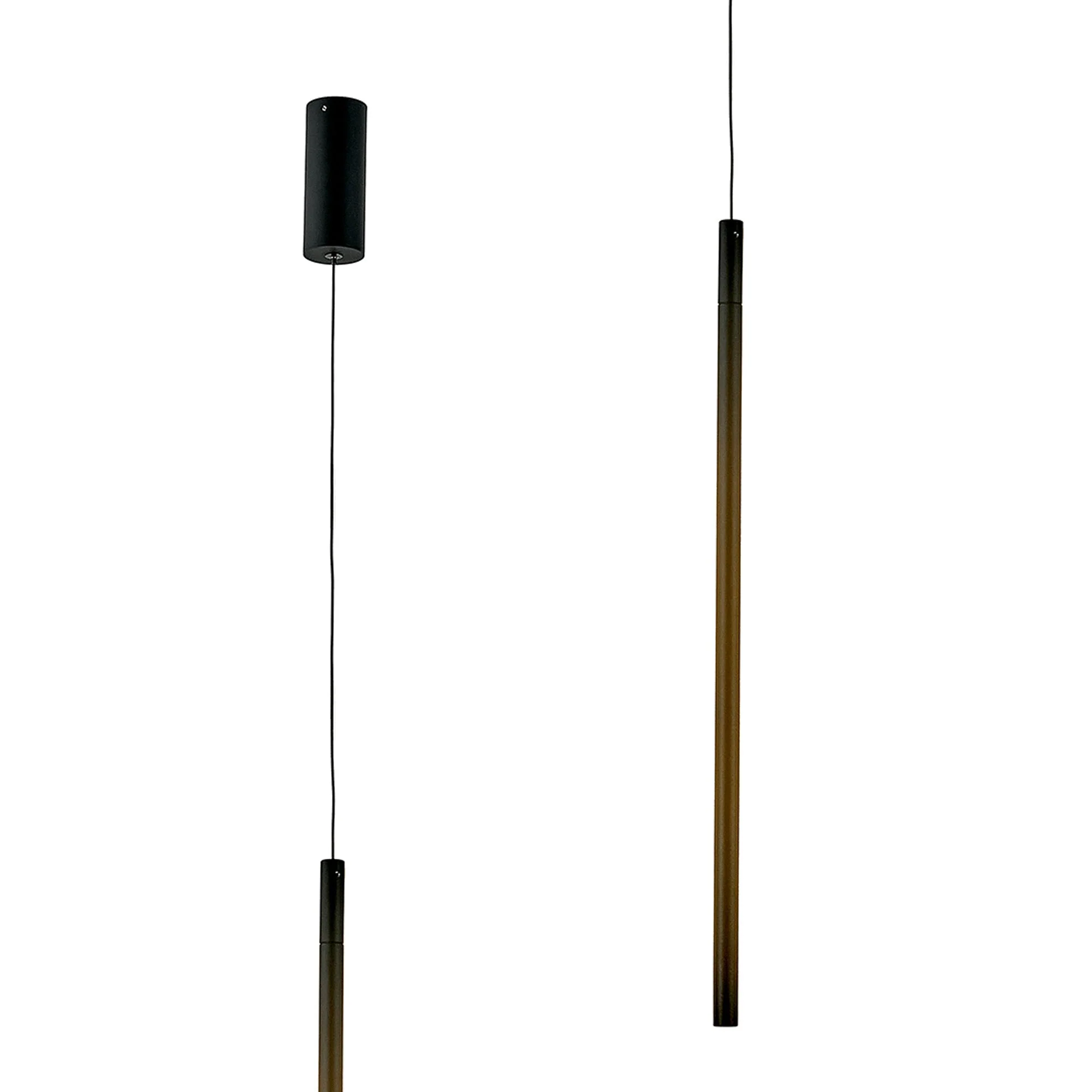 Torch Vertical Pendant, Sand White/Black - Image 2