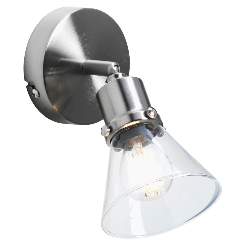 Torne 1Lt Single Spotlight - Brass/Chrome - Image 3