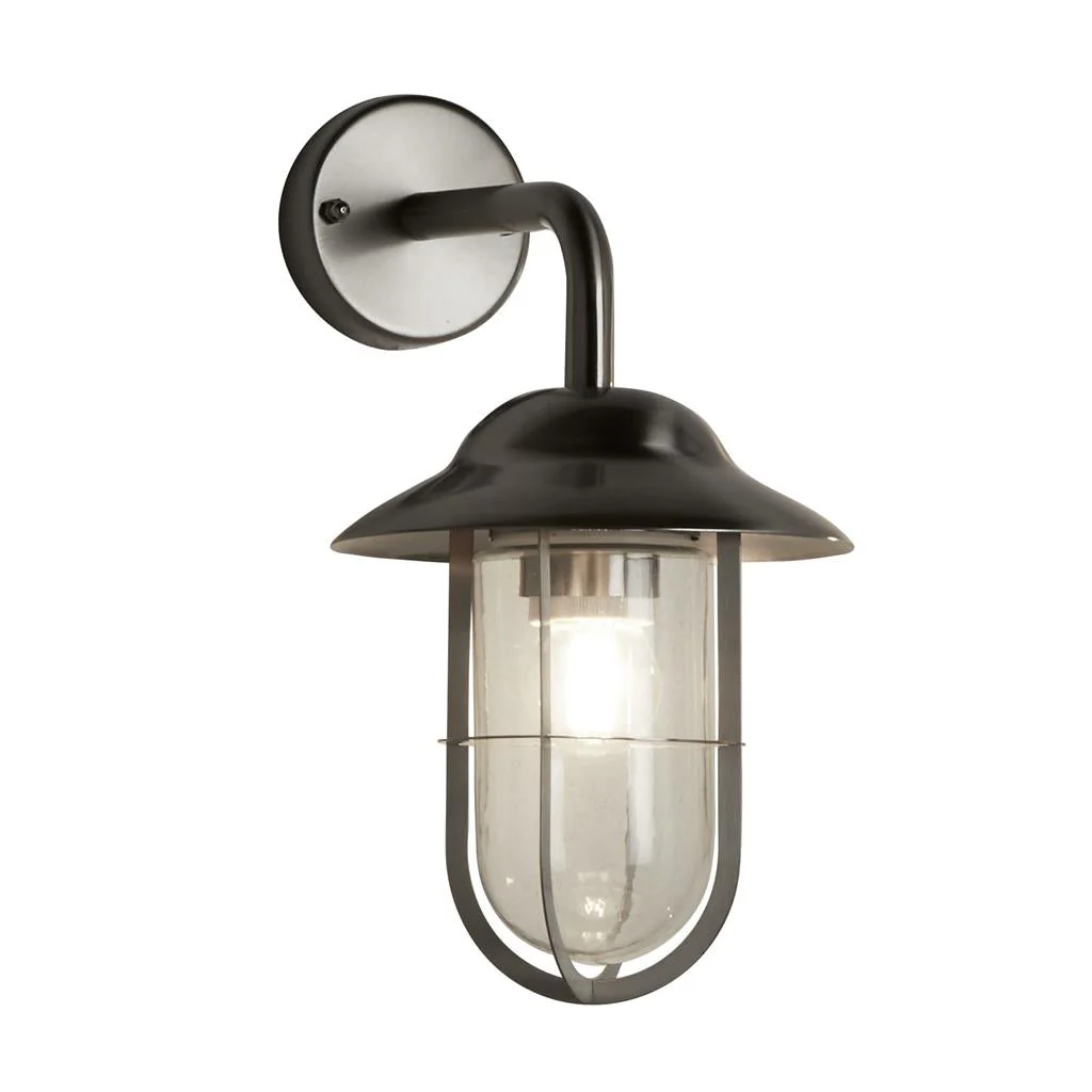 TORONTO OUTDOOR WALL LIGHT - BLACK / SATIN SILVER - Image 6