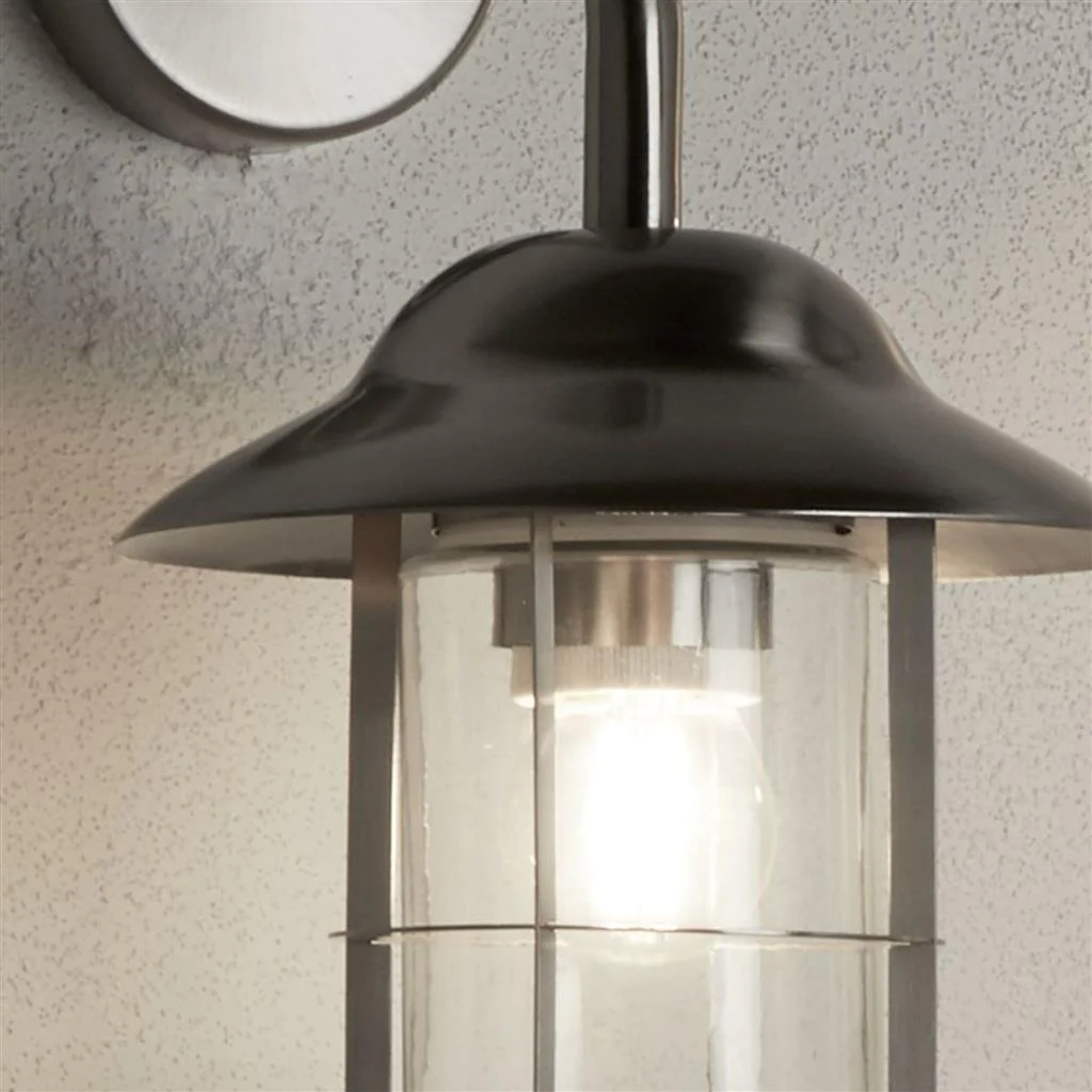 TORONTO OUTDOOR WALL LIGHT - BLACK / SATIN SILVER - Image 7