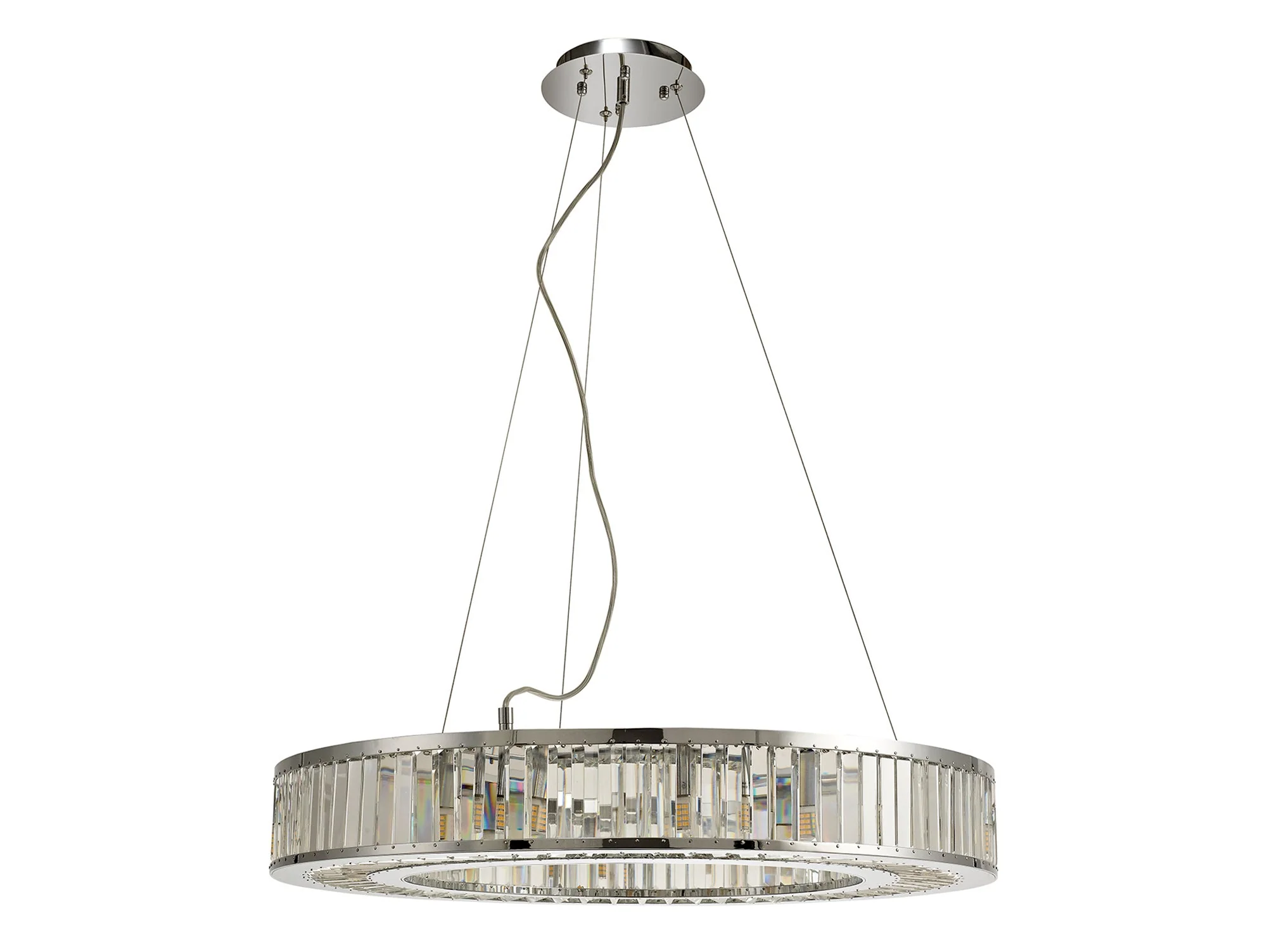 Torre 5/9/10Lt Polished Chrome/Crystal Pendant - Image 10