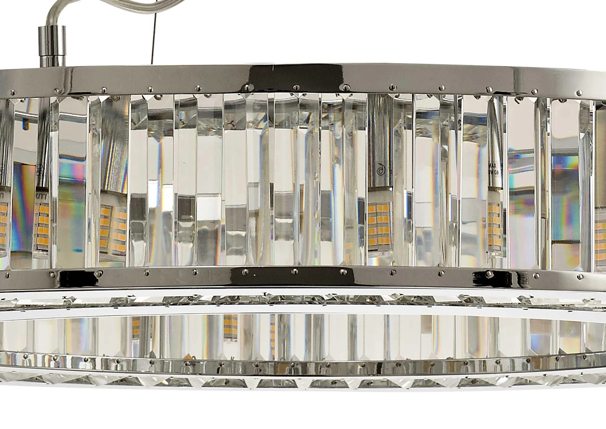 Torre 5/9/10Lt Polished Chrome/Crystal Pendant - Image 12