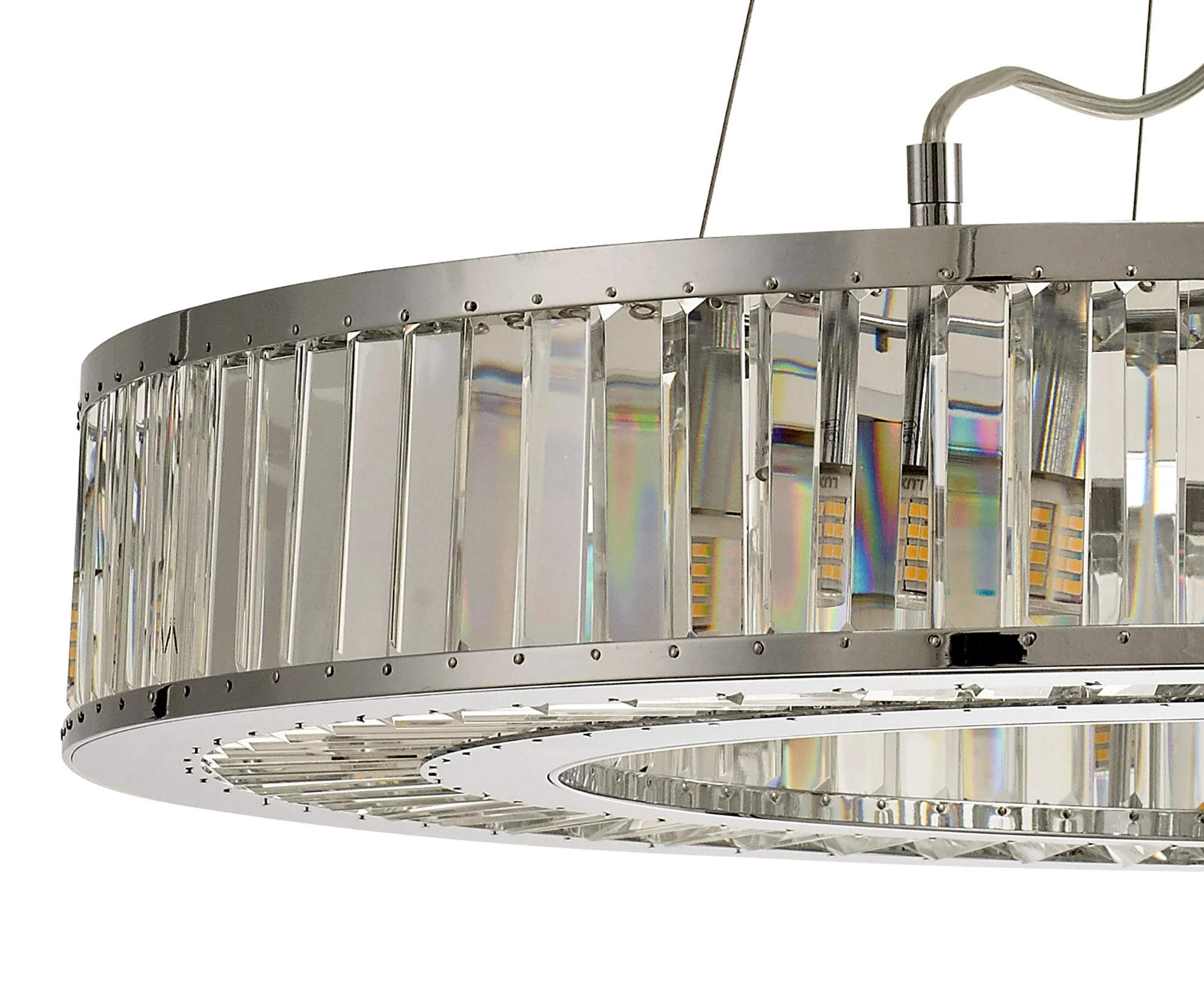 Torre 5/9/10Lt Polished Chrome/Crystal Pendant - Image 13