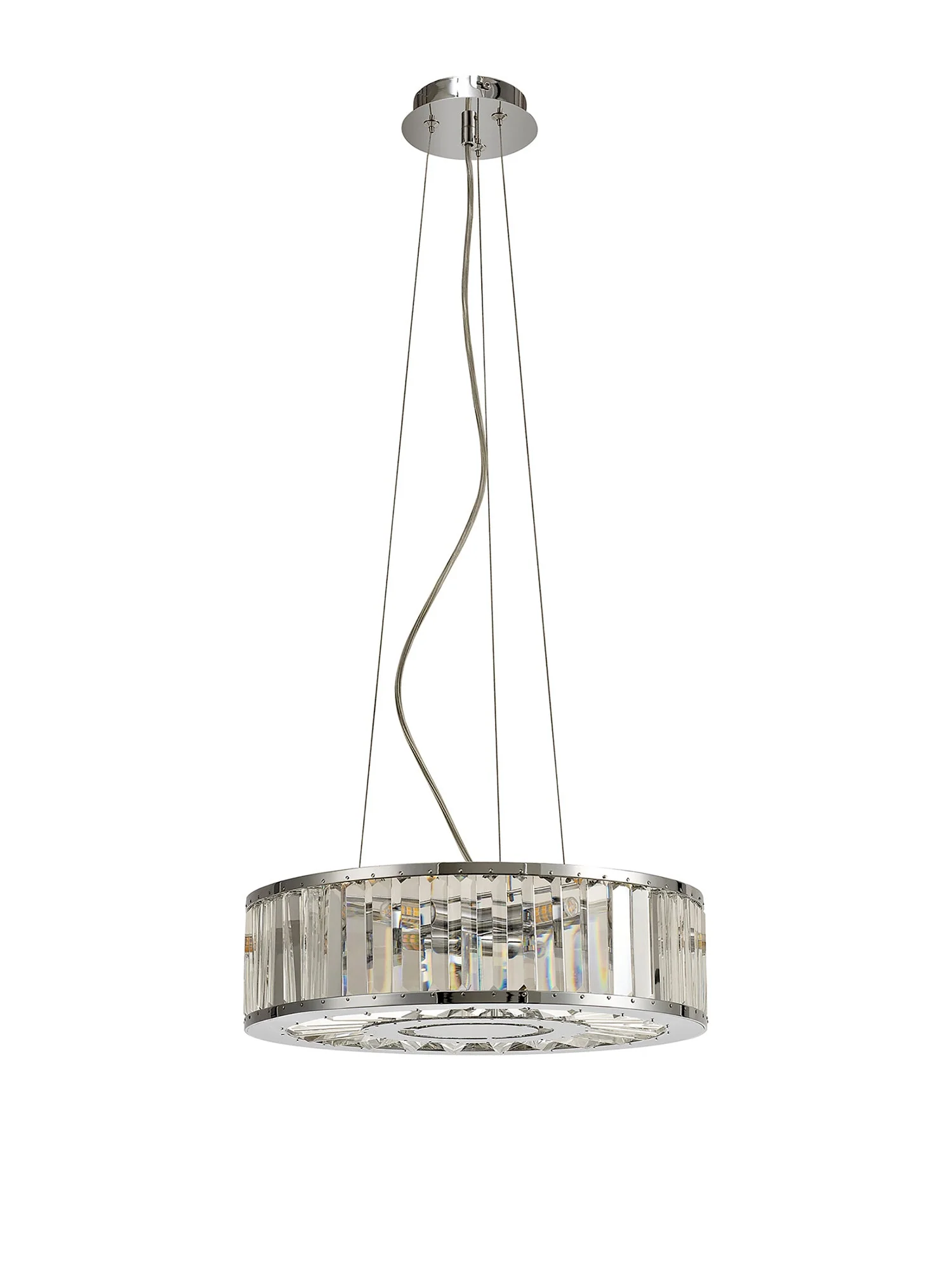 Torre 5/9/10Lt Polished Chrome/Crystal Pendant - Image 2