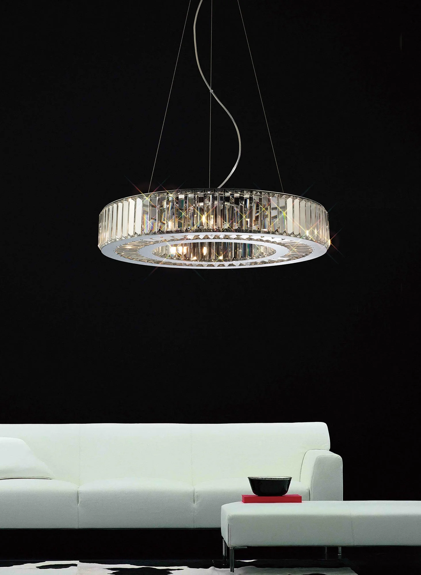 Torre 5/9/10Lt Polished Chrome/Crystal Pendant - Image 5