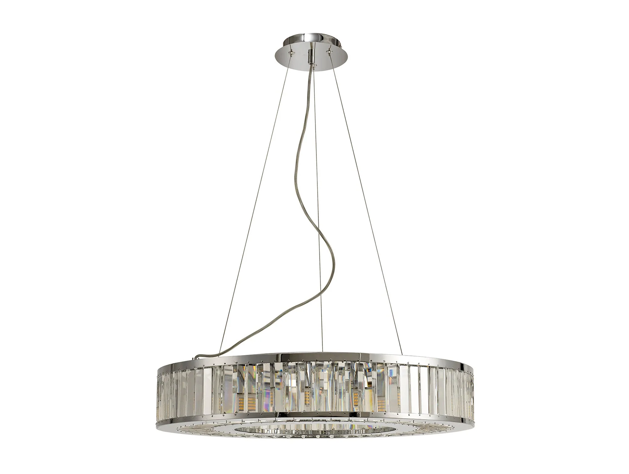 Torre 5/9/10Lt Polished Chrome/Crystal Pendant - Image 6