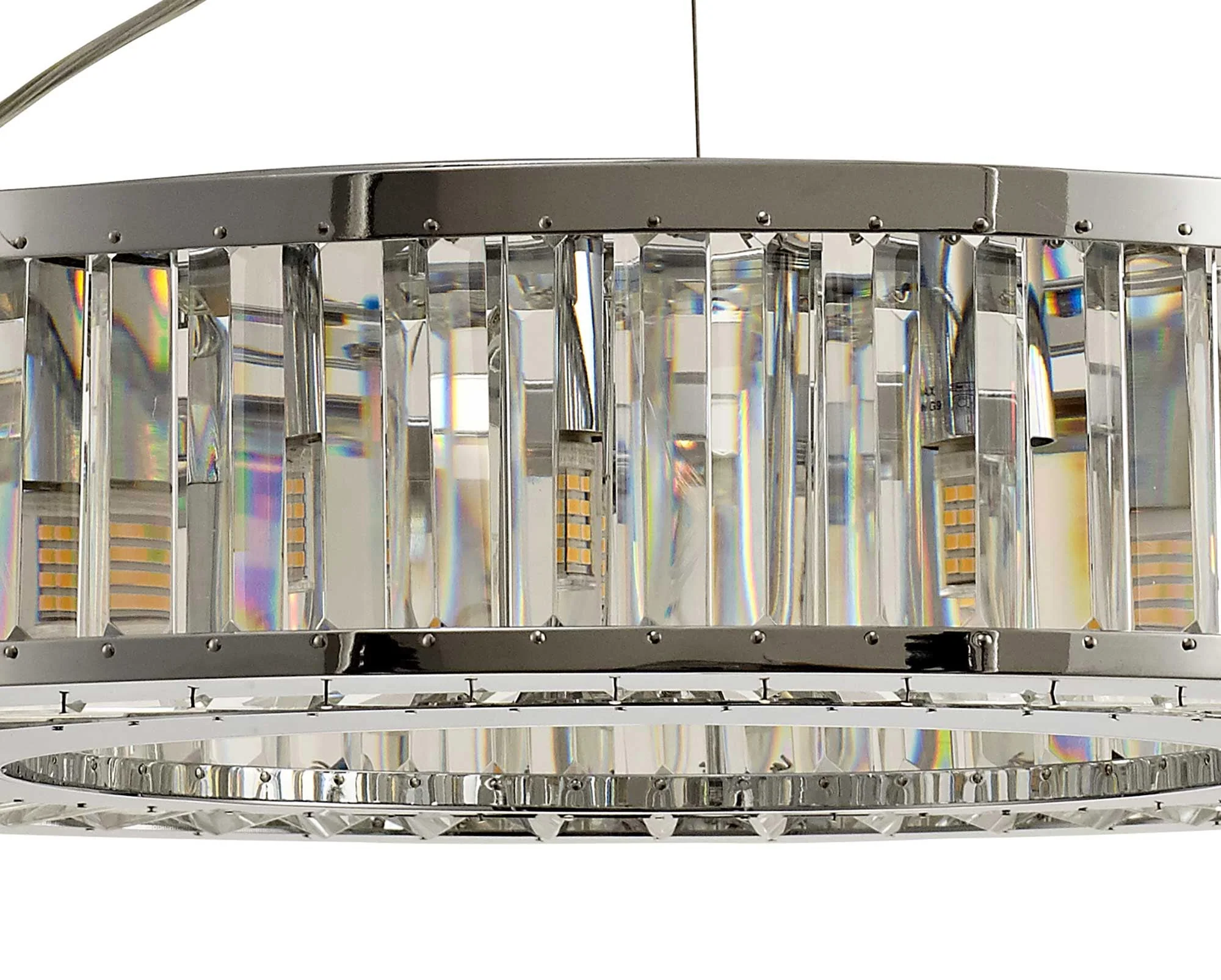Torre 5/9/10Lt Polished Chrome/Crystal Pendant - Image 8