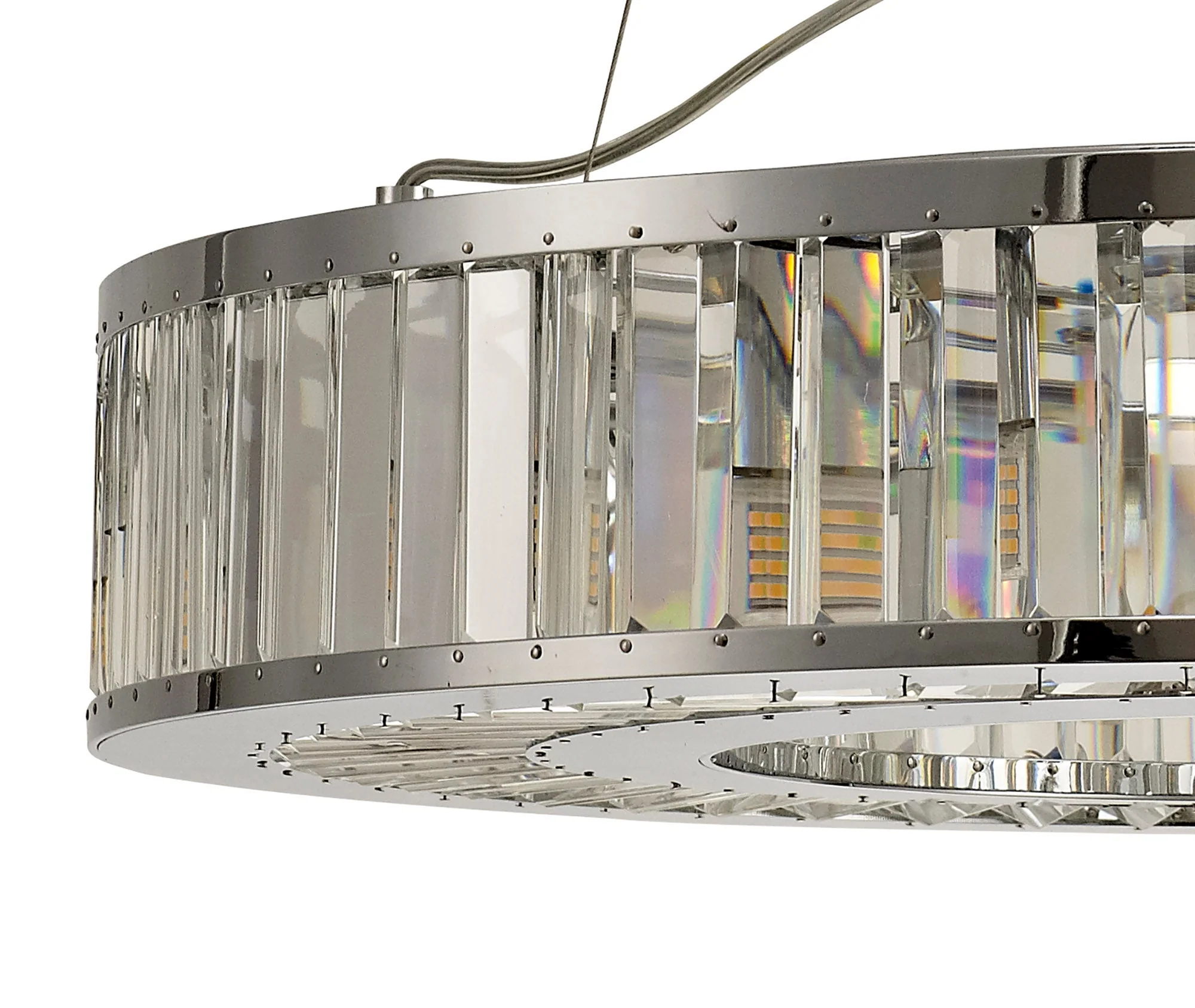 Torre 5/9/10Lt Polished Chrome/Crystal Pendant - Image 9