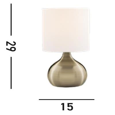 Touch Large Table Lamp - Brass/Silver - Image 4
