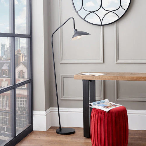 Toulon Black Metal Task Floor Lamp - Image 4
