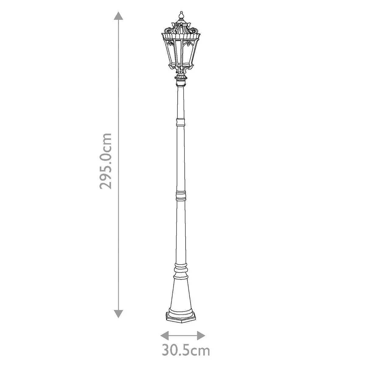 Tournai 1 Light 1/3Lt Pillar - Londonderry IP44 E27 - Image 10