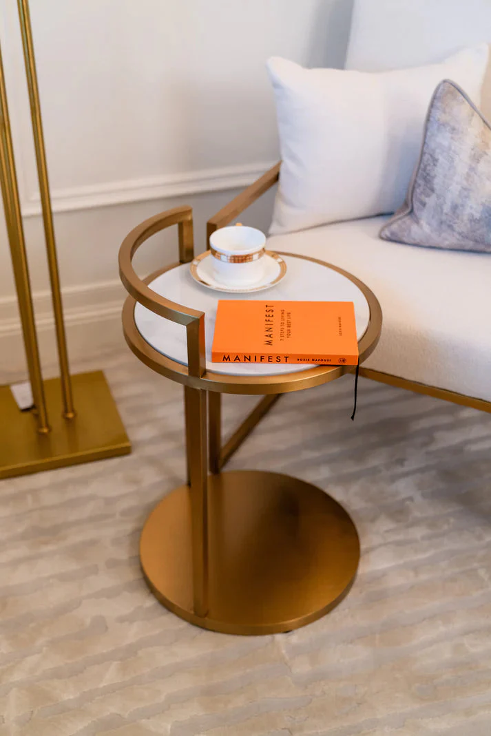 Tours Side Table Bronze - Finish