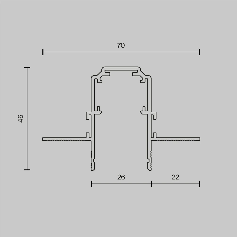 Track Exility recessed mounting track for plasterboard - Image 13