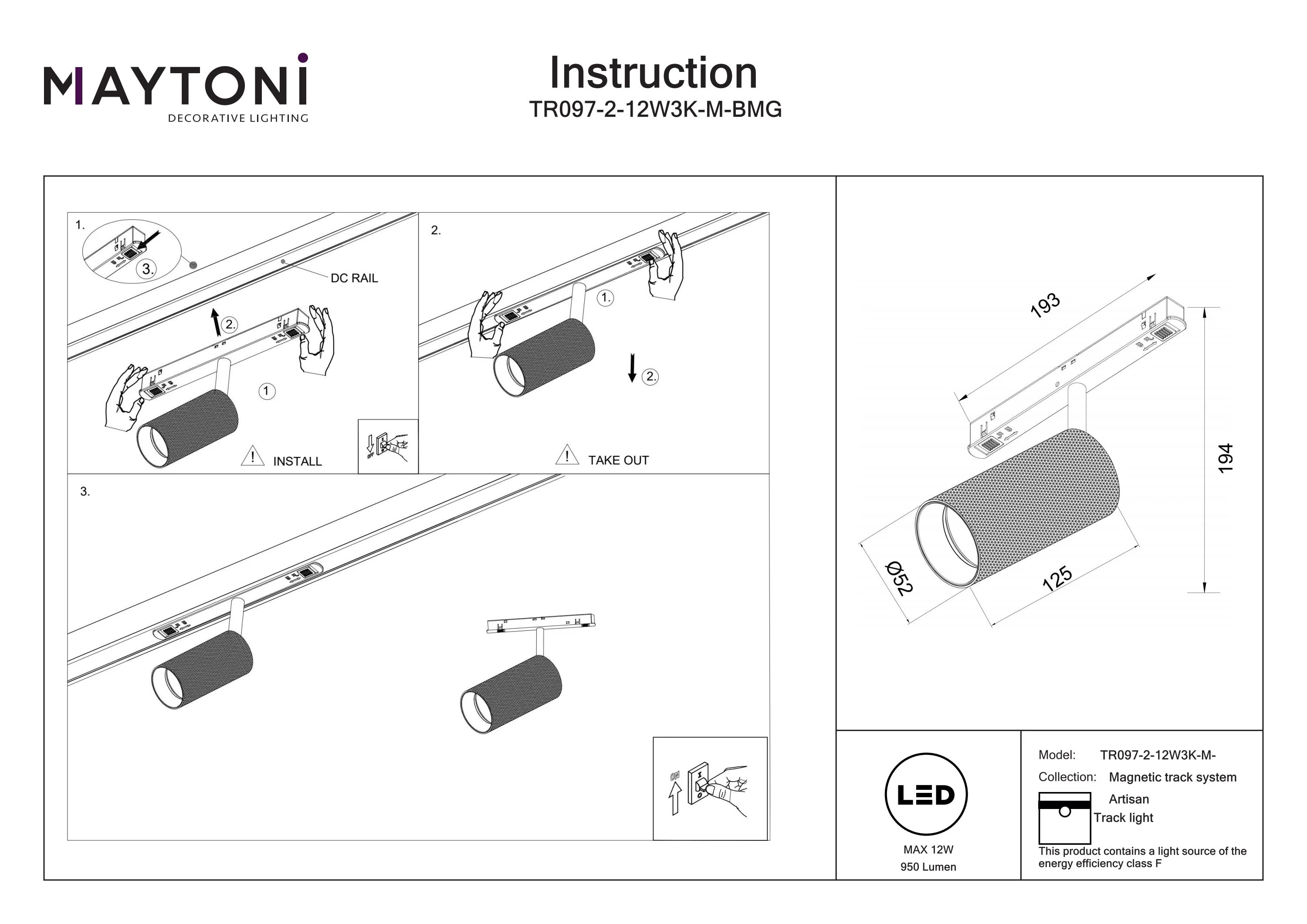 Track Lighting Artisan Magnetic track system Exility 12W 36° - Image 29