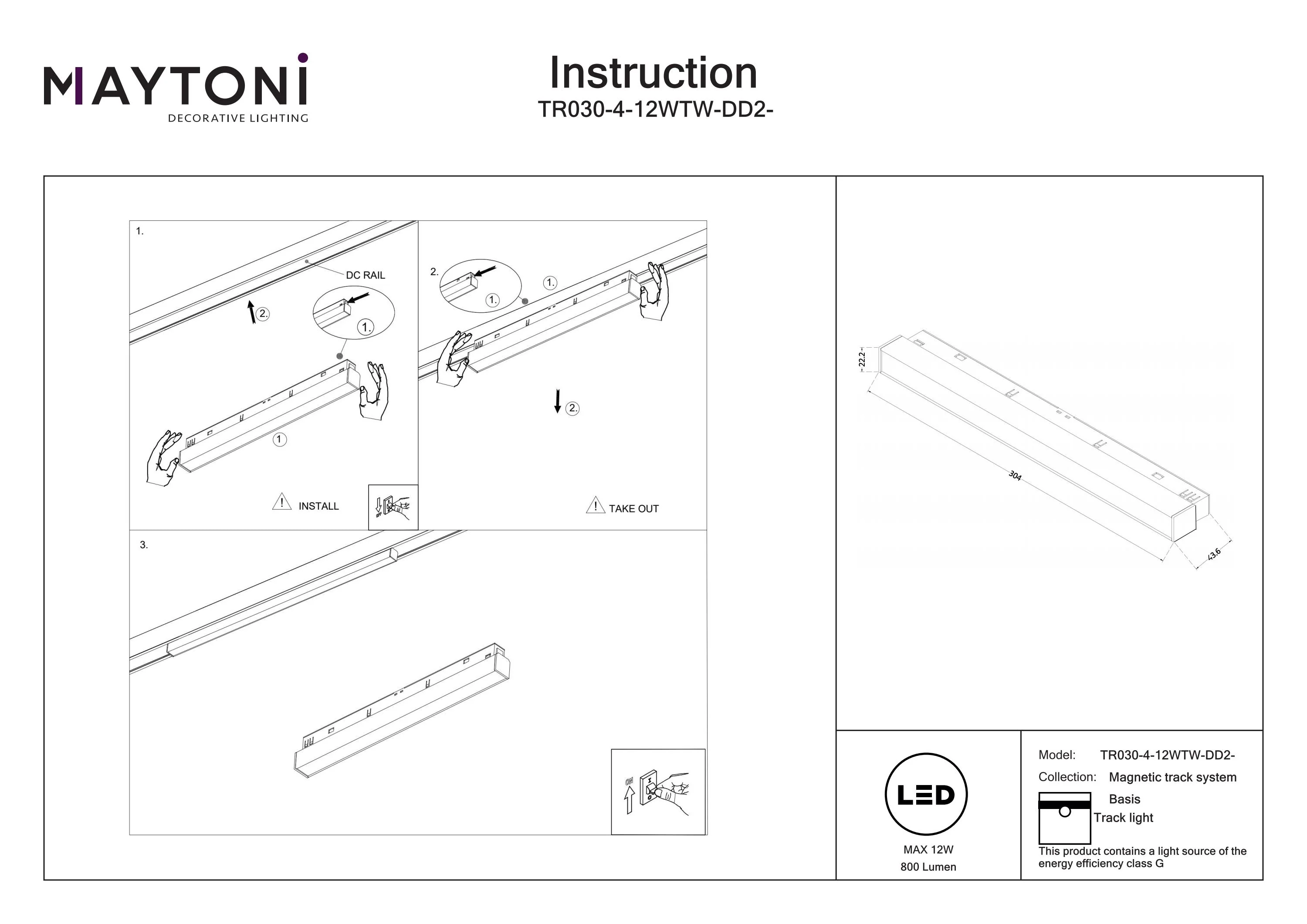 Track Lighting Basis Magnetic track system Exility 120° 2700-6000K - Image 12