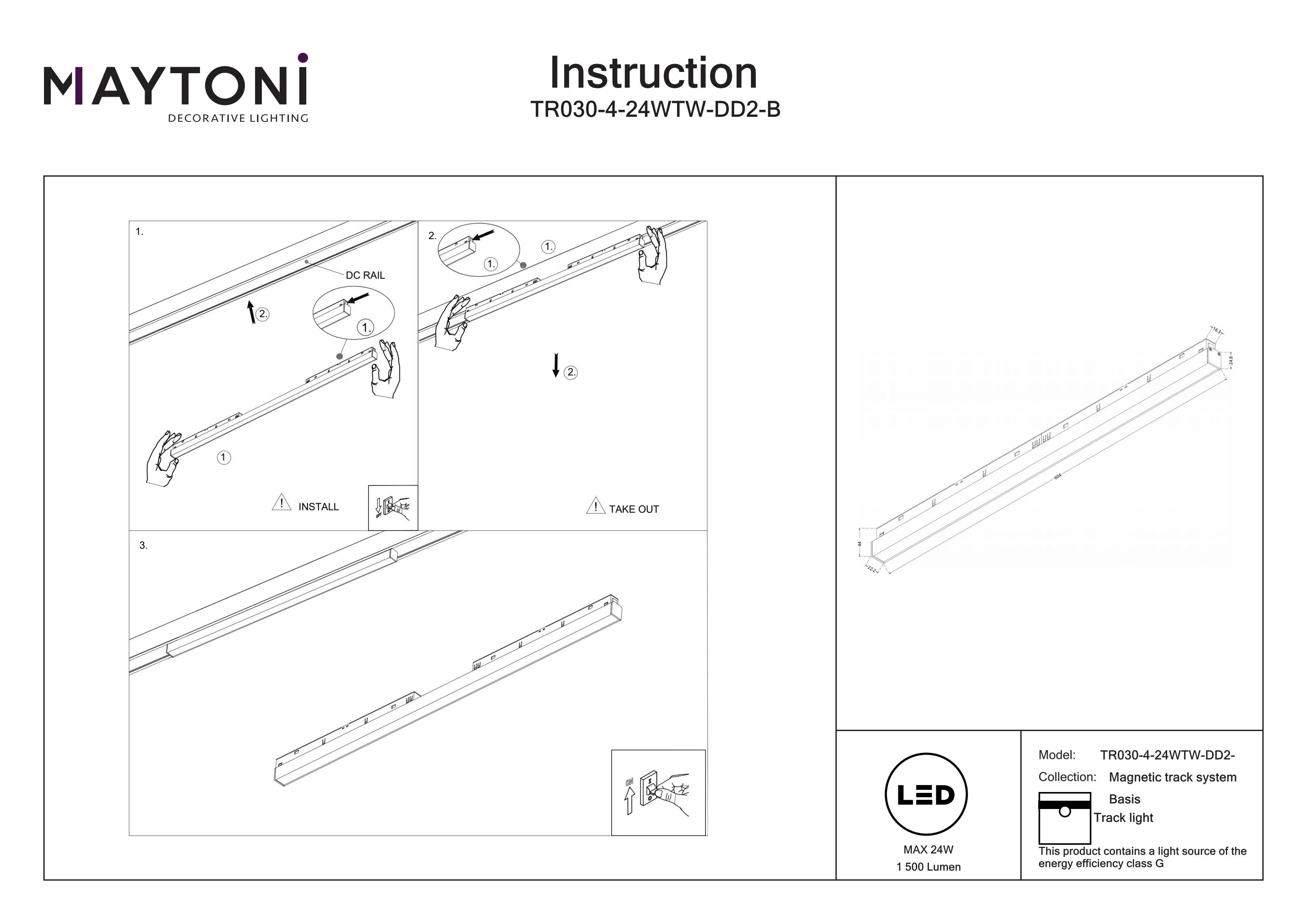 Track Lighting Basis Magnetic track system Exility 120° 2700-6000K - Image 17