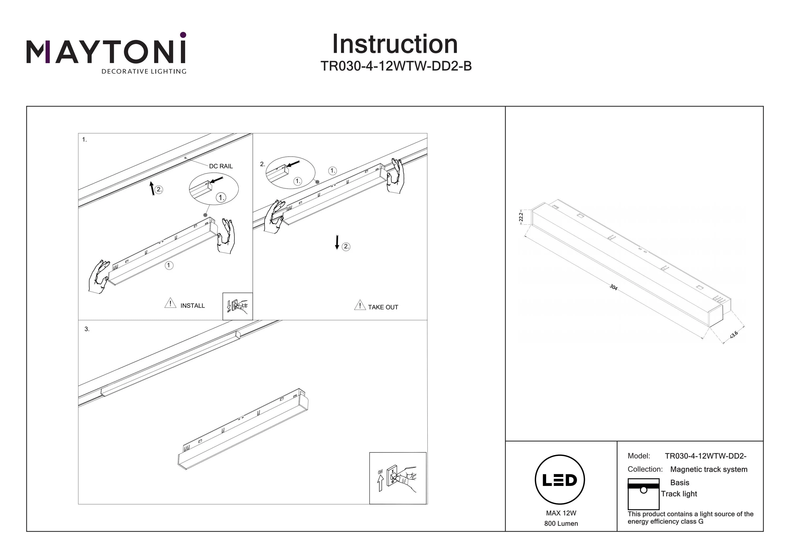 Track Lighting Basis Magnetic track system Exility 120° 2700-6000K - Image 5