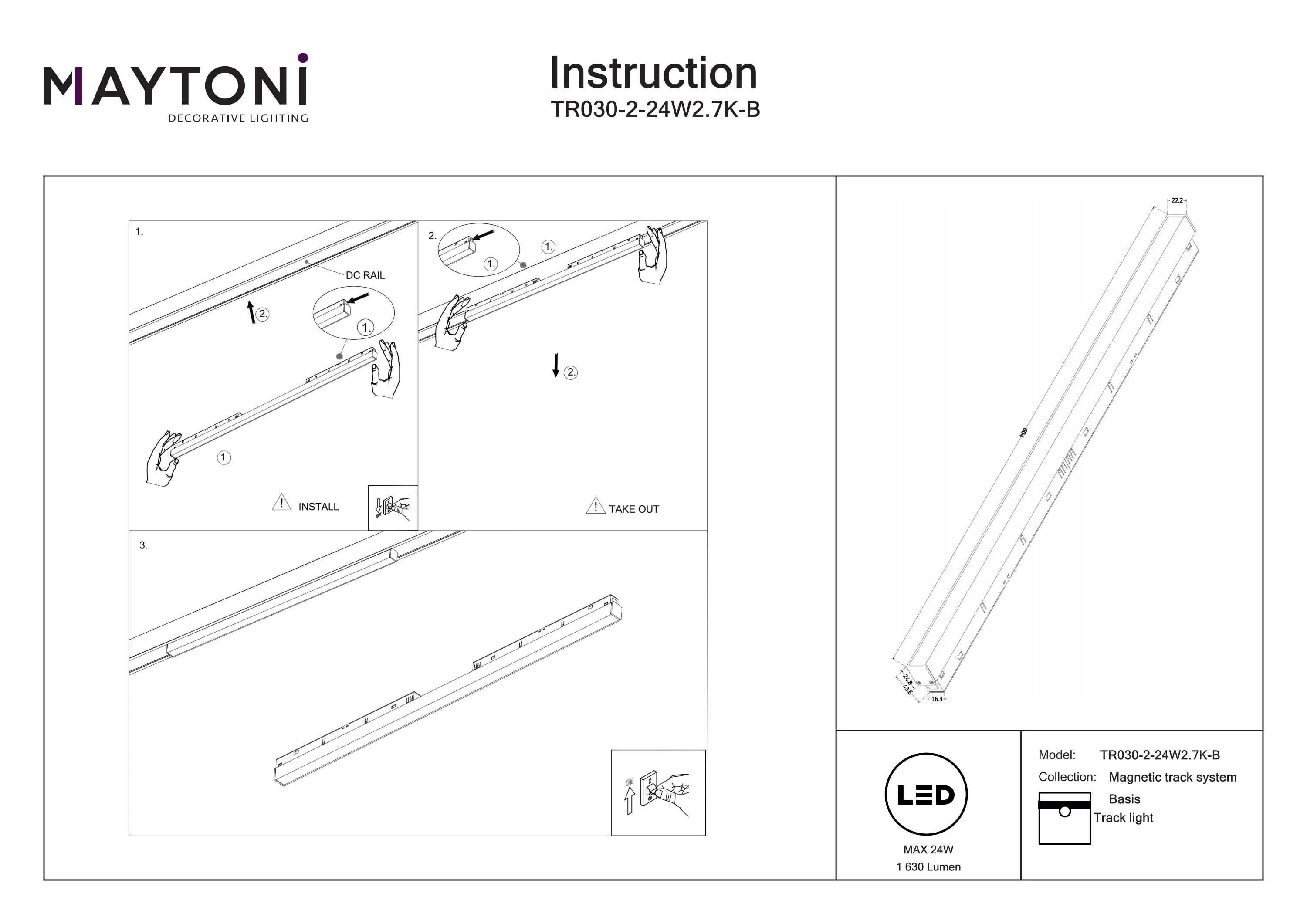 Track Lighting Basis Magnetic track system Exility - Image 16