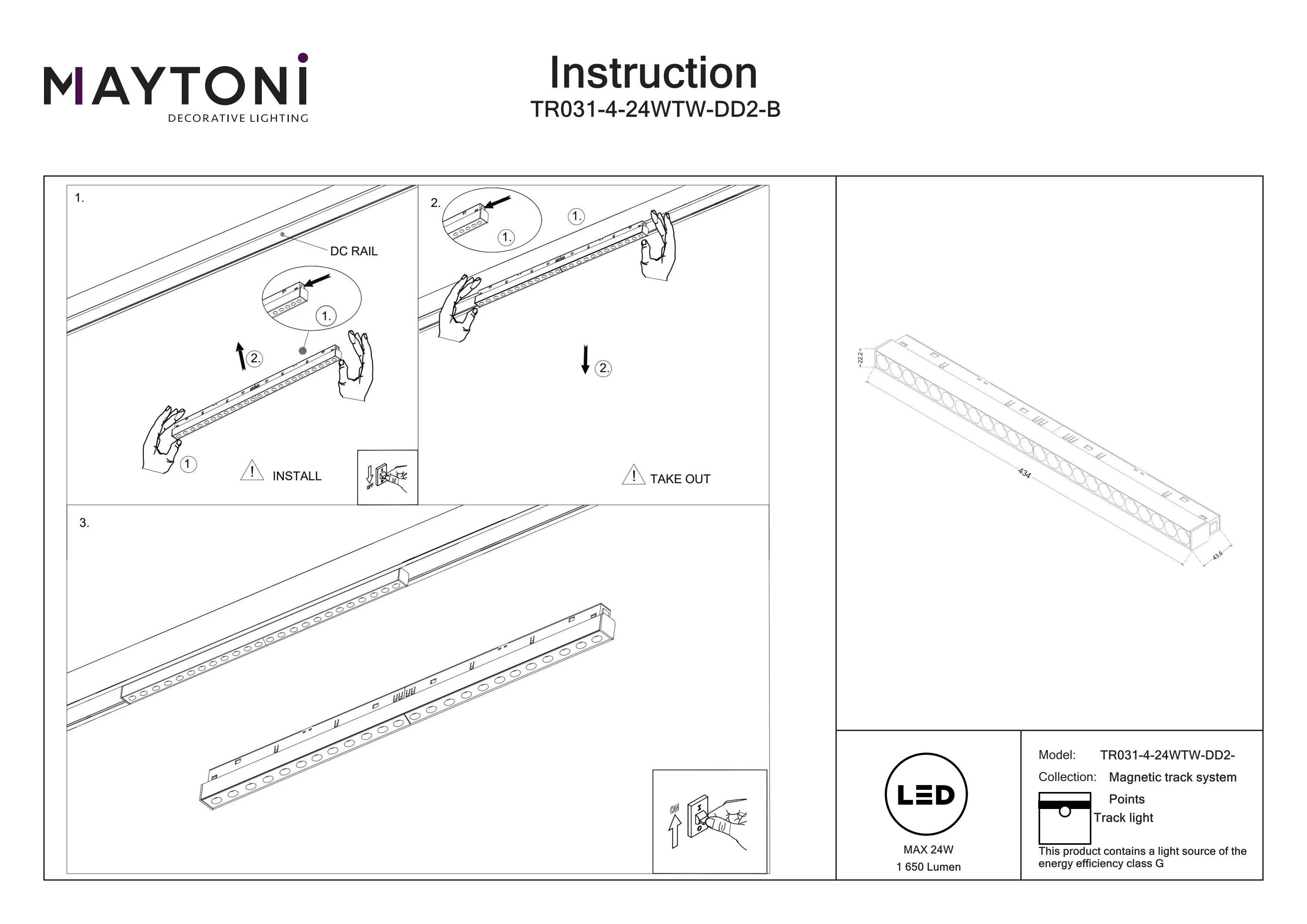 Track Lighting Points Magnetic track system Exility 36° 2700K-6000 - Image 34