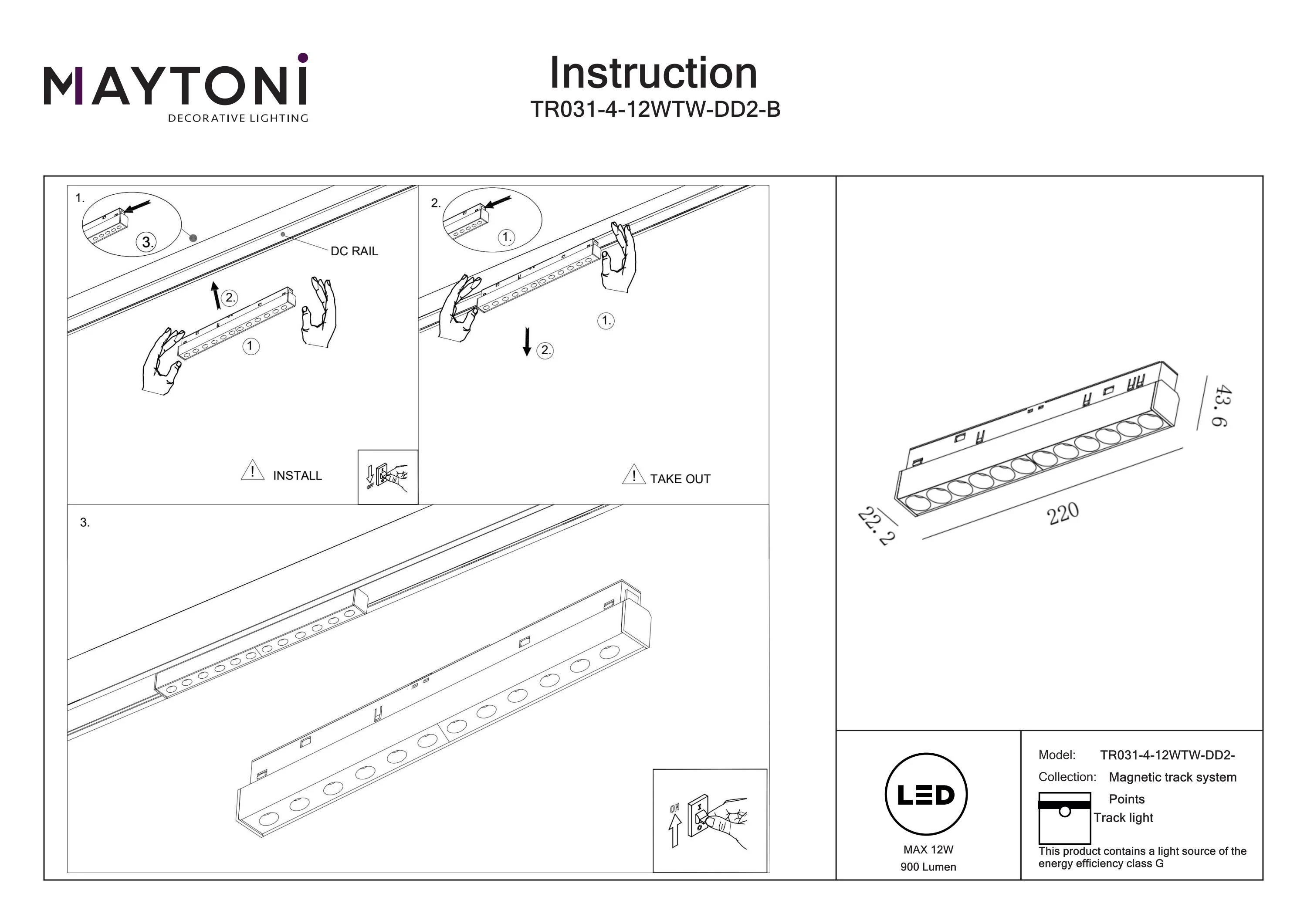 Track Lighting Points Magnetic track system Exility 36° 2700K-6000 - Image 6