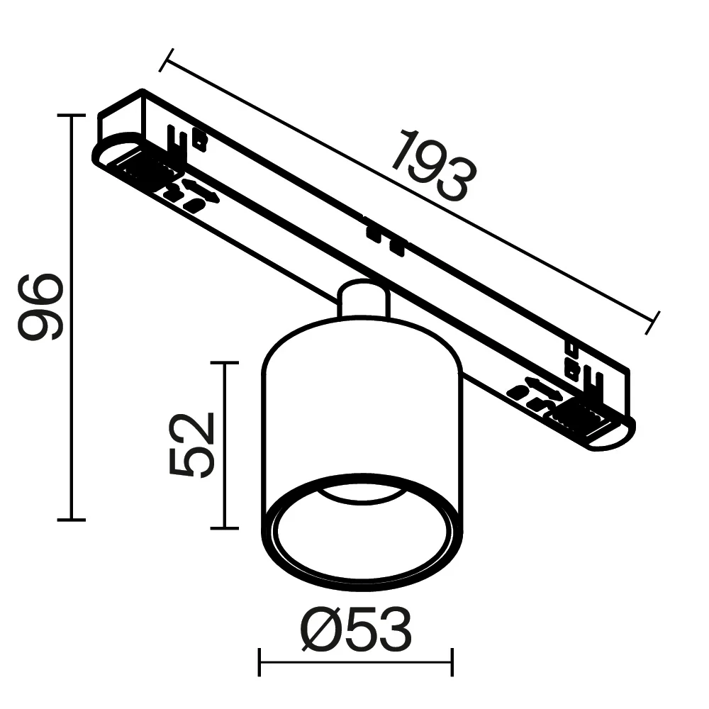 Track luminaire Alfa S Exility 2700-6000K 7W 50° Dim Smart - Image 7