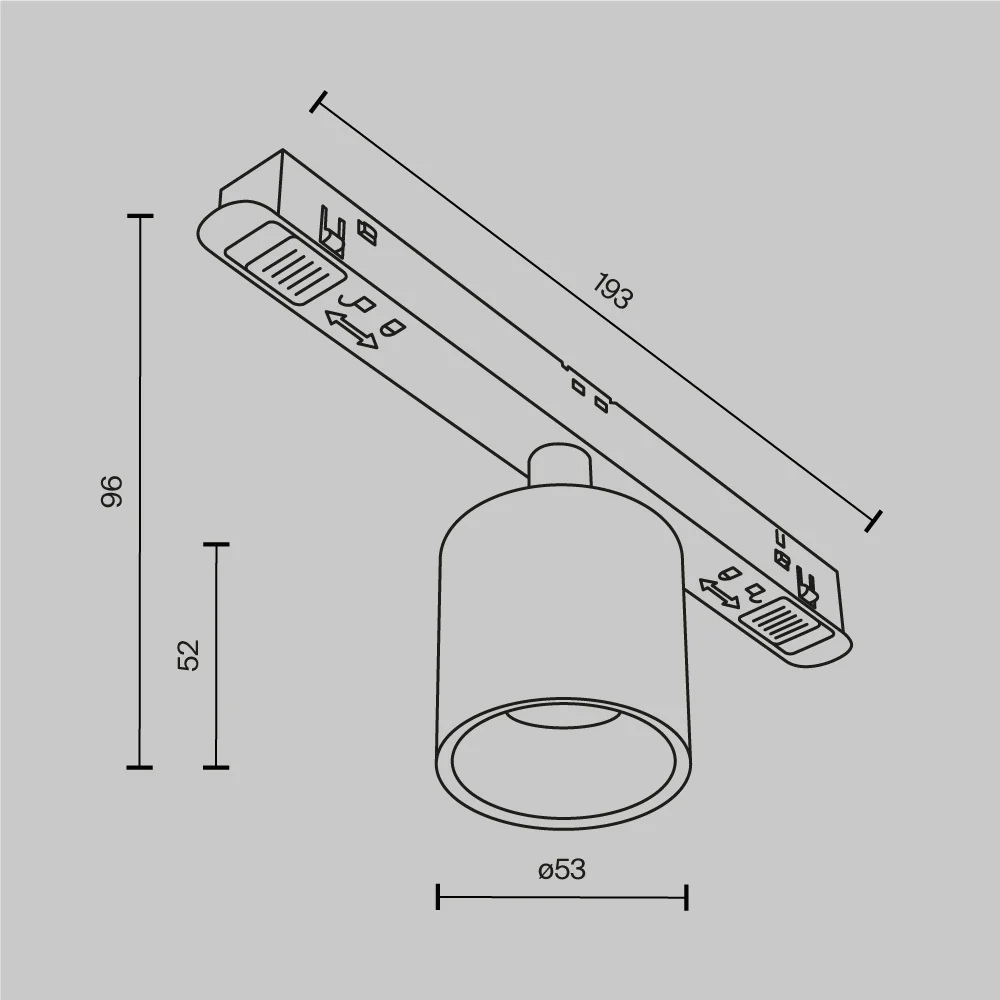 Track luminaire Alfa S Exility 3000K 7W 50° - Image 6