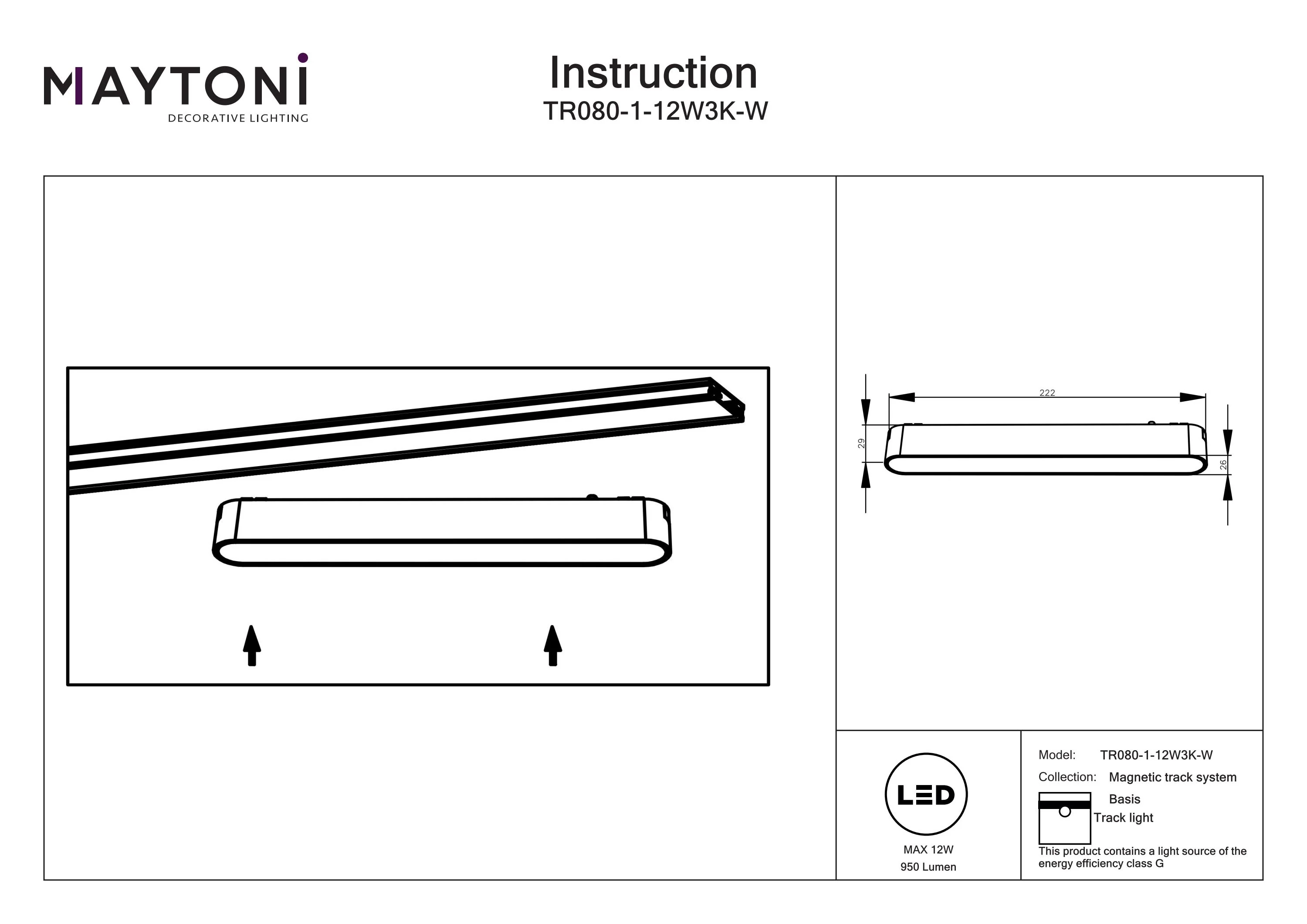 Track luminaire Basis Radity 120° - Image 10
