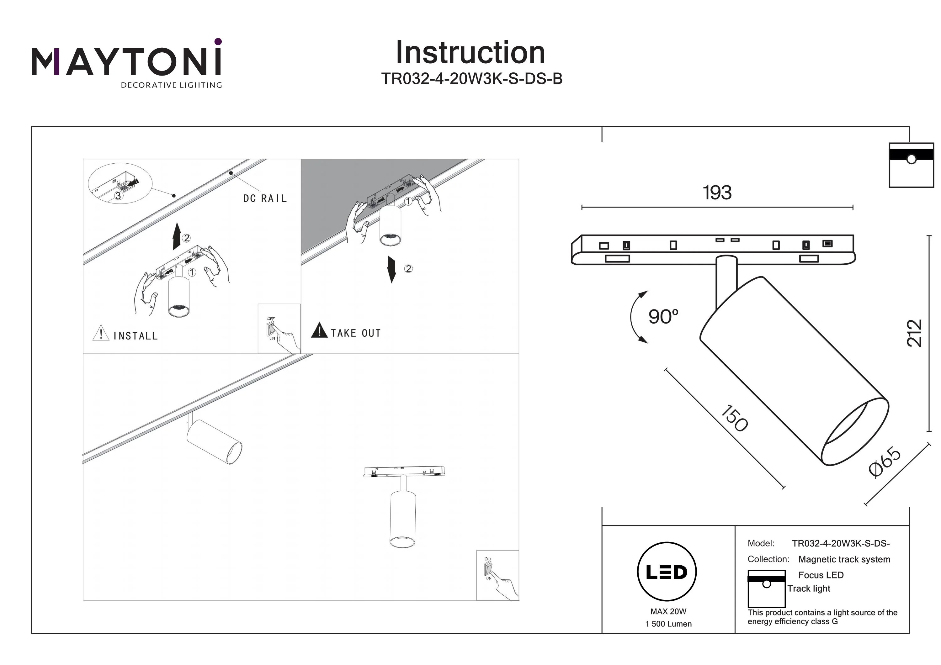 Track luminaire Focus Led Exility 2700-6000K Dim Smart - Image 32