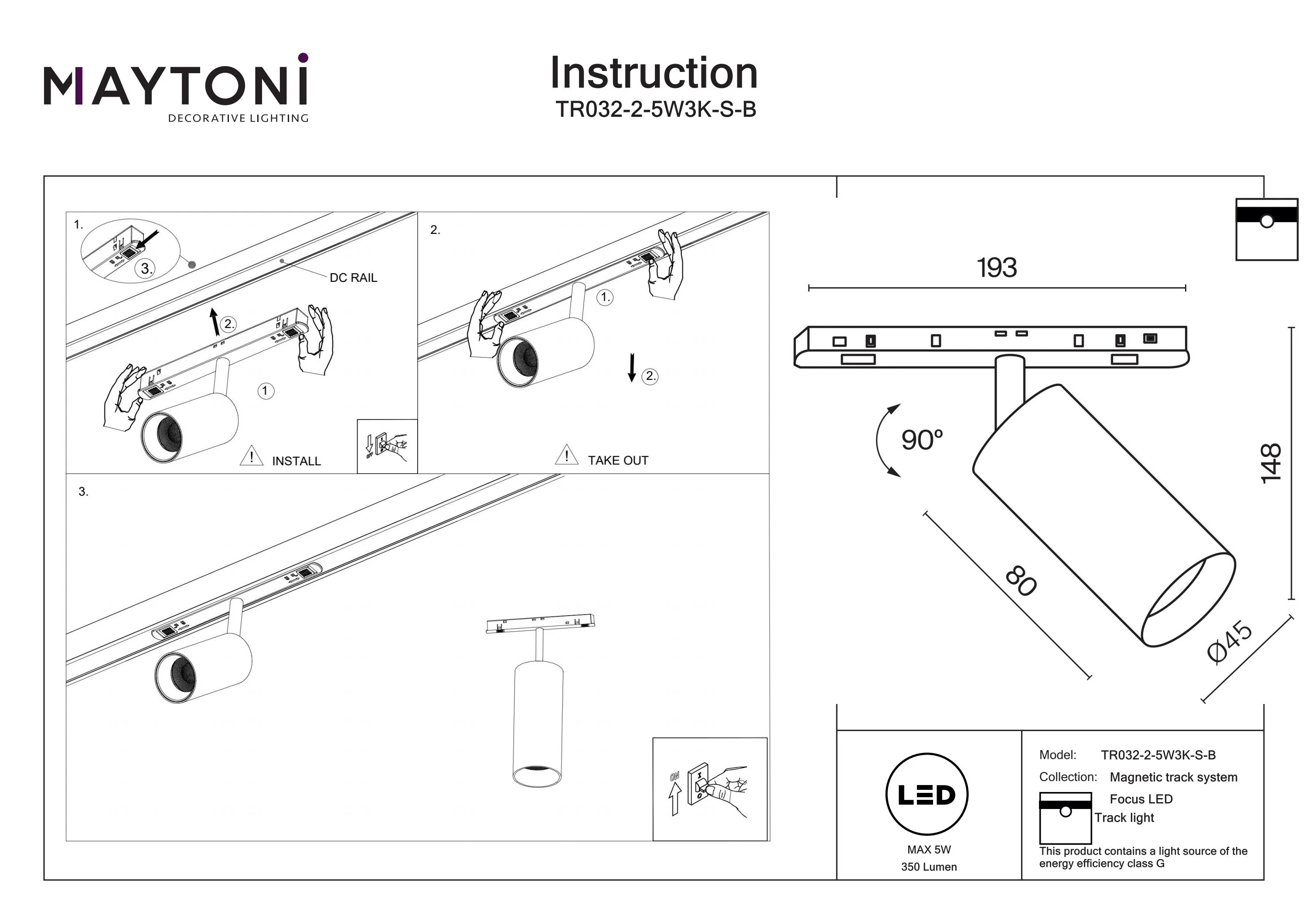 Track luminaire Focus Led Exility - Image 95