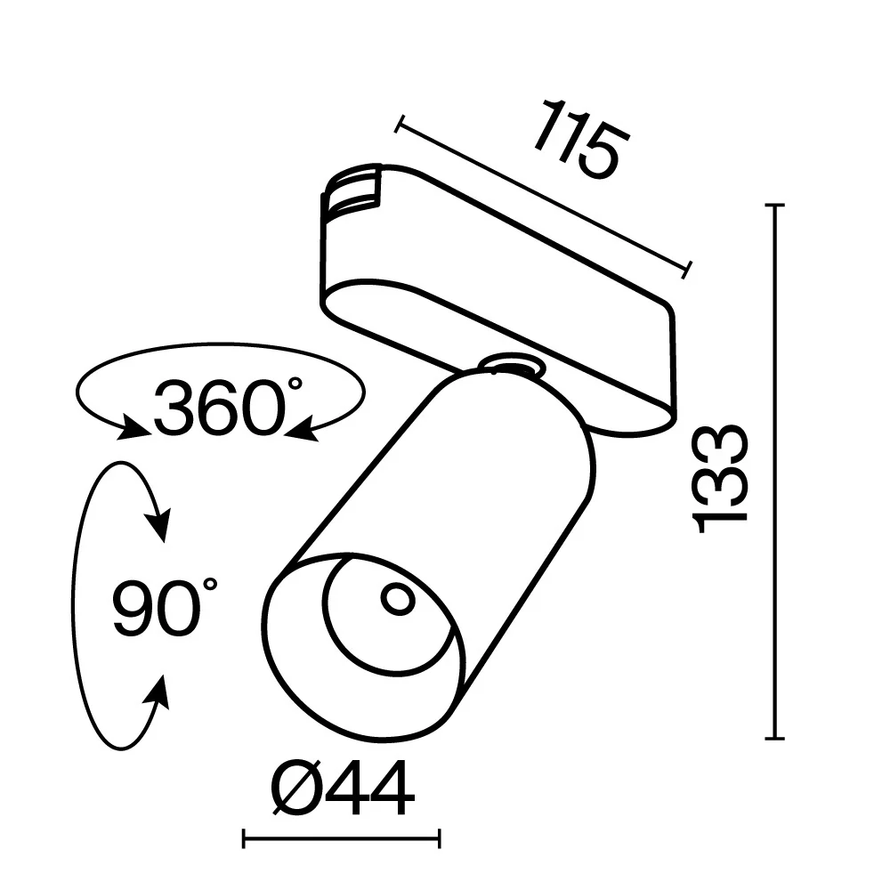Track luminaire Focus Led Radity 36° - Image 18