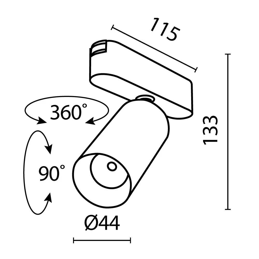 Track luminaire Focus Led Radity 36° - Image 50