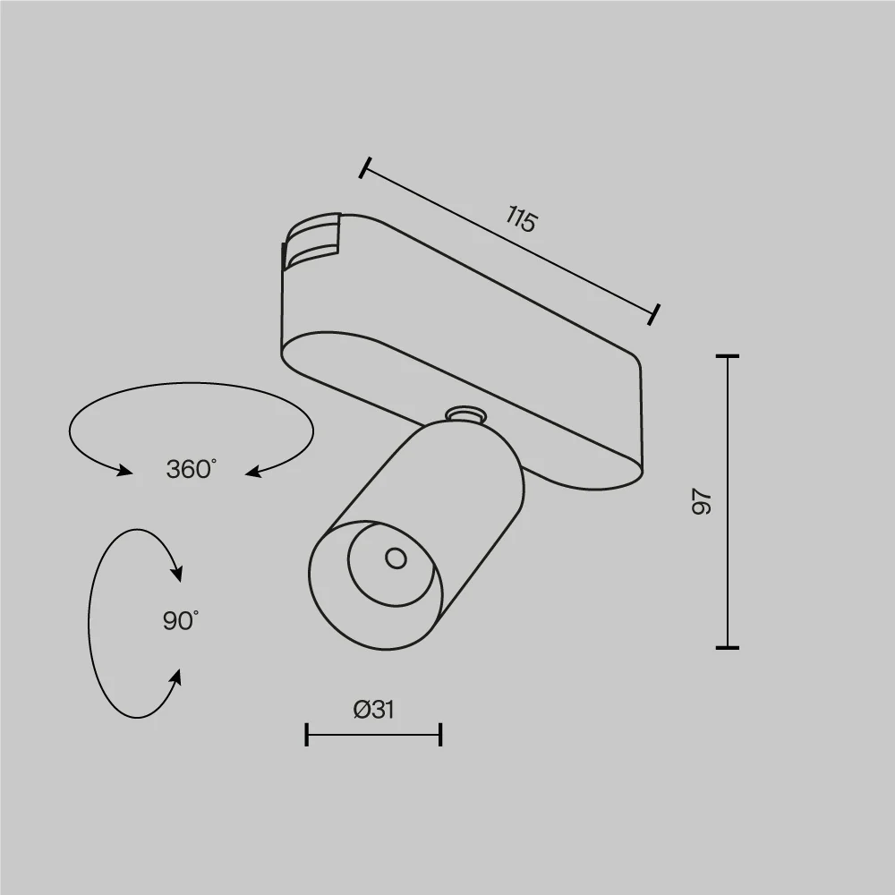 Track luminaire Focus Led Radity 36° - Image 70