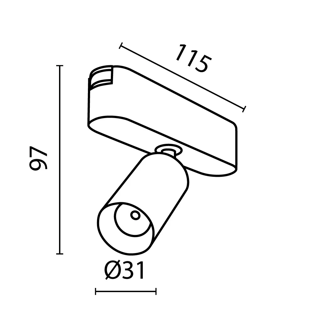 Track luminaire Focus Led Radity 36° - Image 80