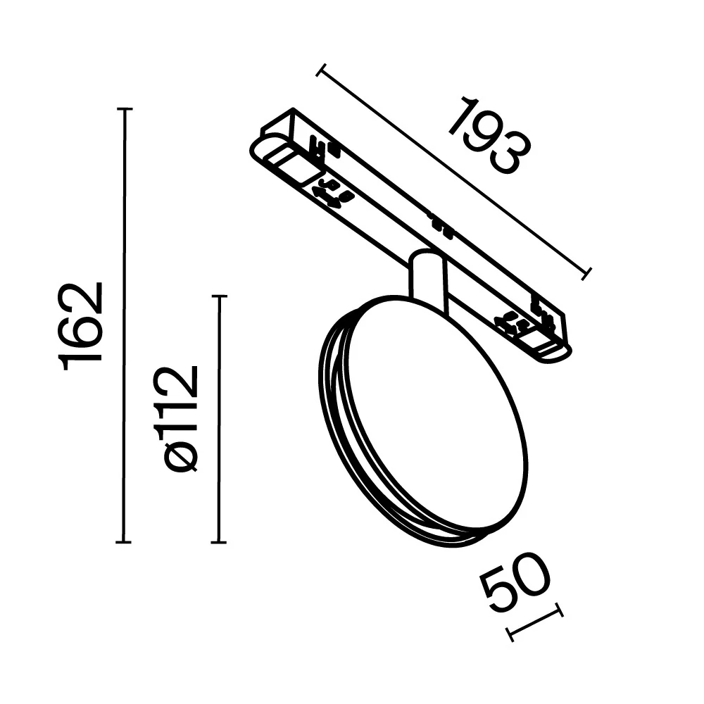 Track luminaire Outline Exility 3000K 6W 180° - Image 8