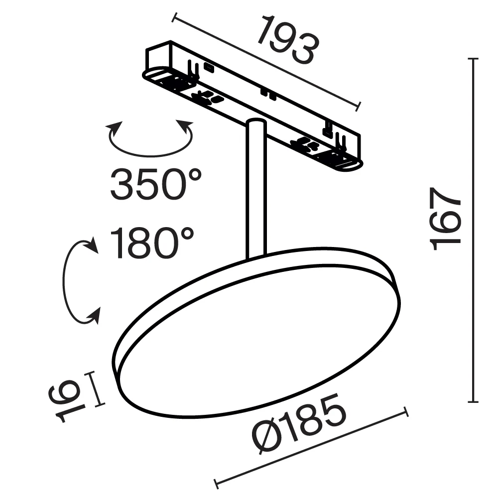 Track luminaire Plato Exility 2700-6000K 15W 120° Dim Smart - Image 16