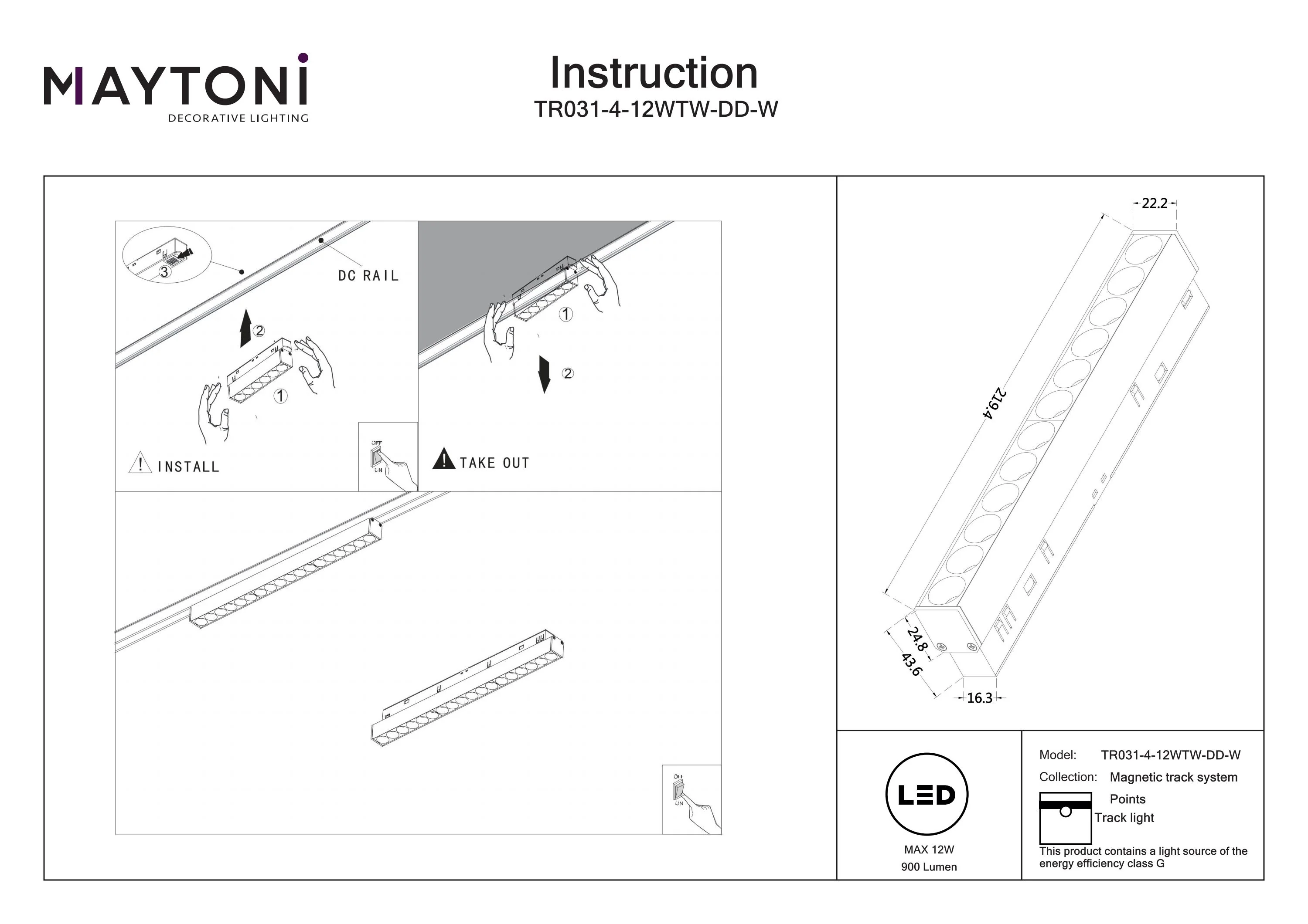 Track luminaire Points Exility 2700-6000K 36° Dim Dali1 - Image 15