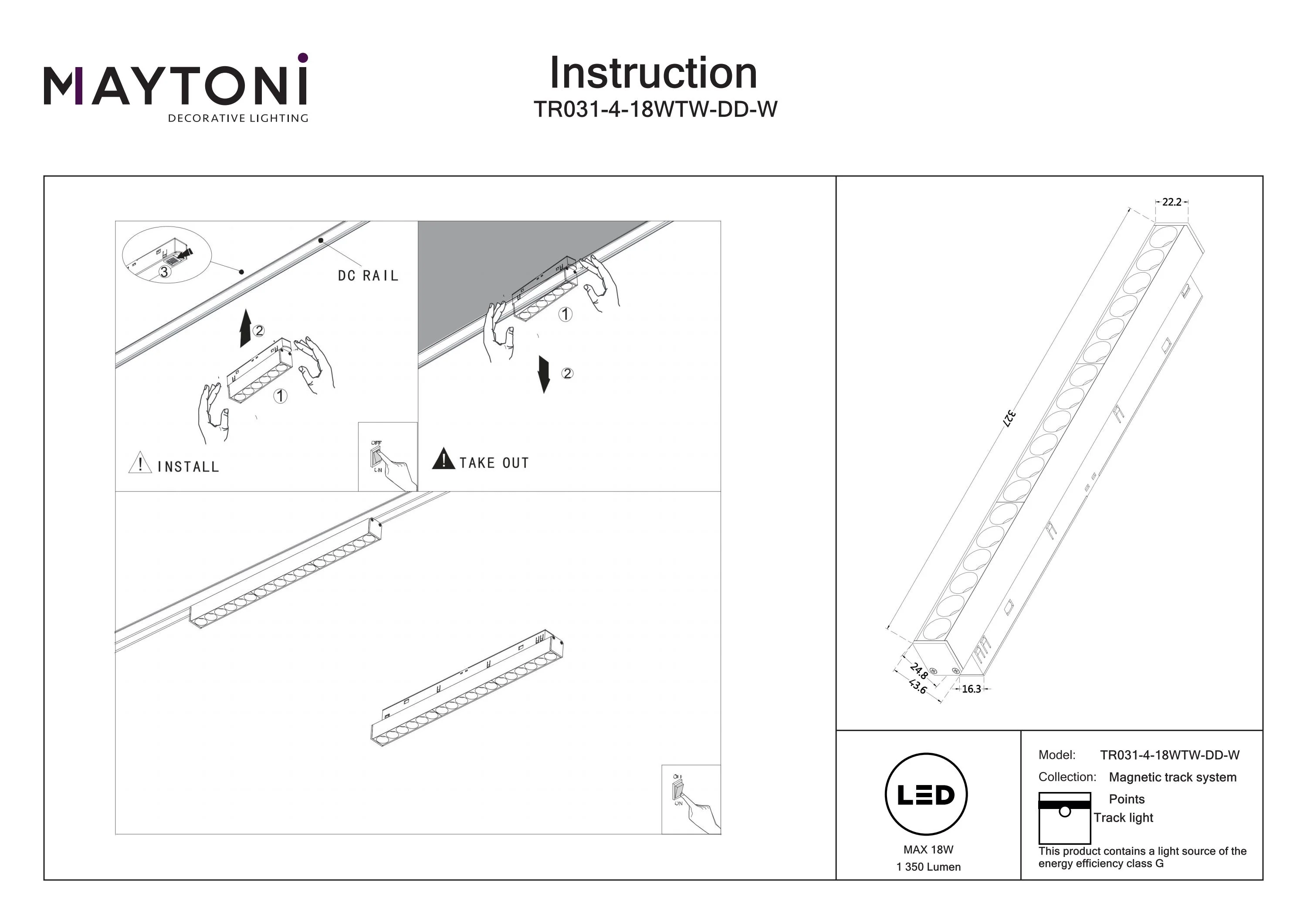 Track luminaire Points Exility 2700-6000K 36° Dim Dali1 - Image 29