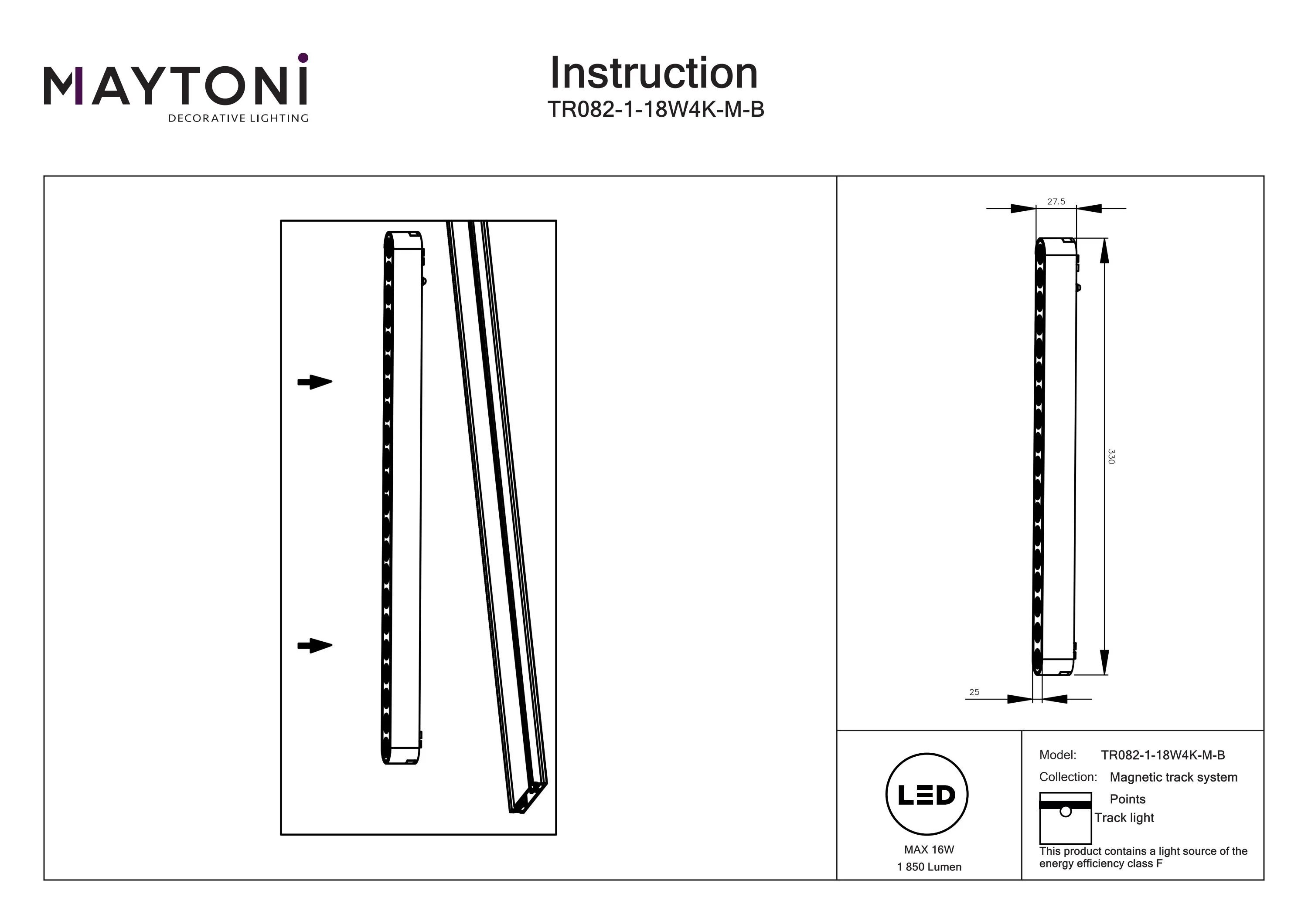 Track luminaire Points Radity 36° - Image 81