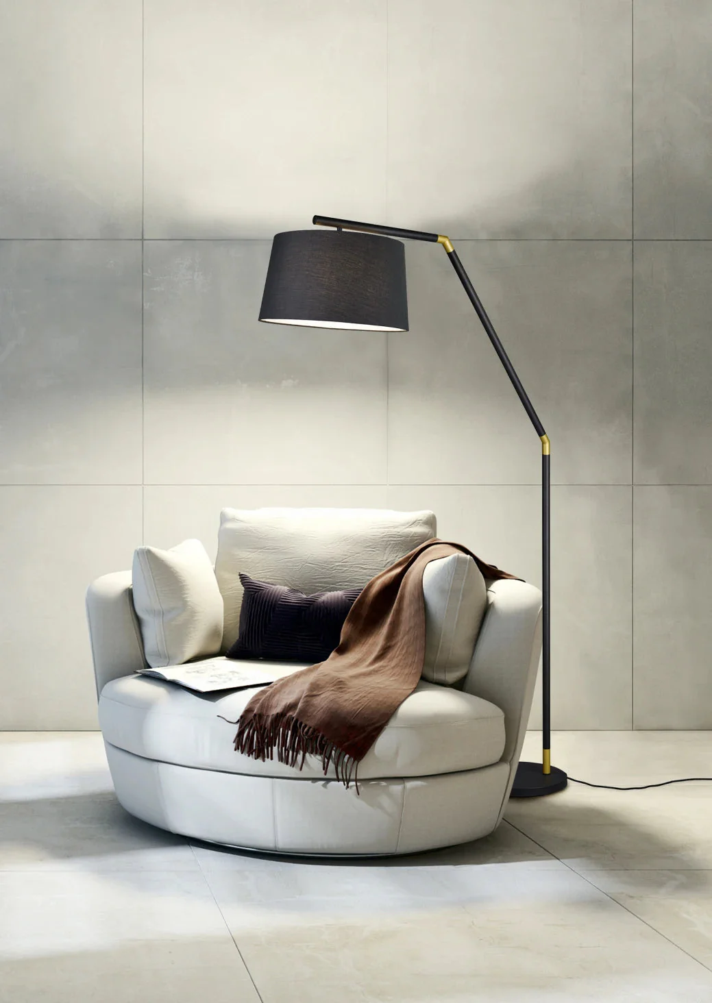 Tracy Arc Floor Lamp - Black - Image 2