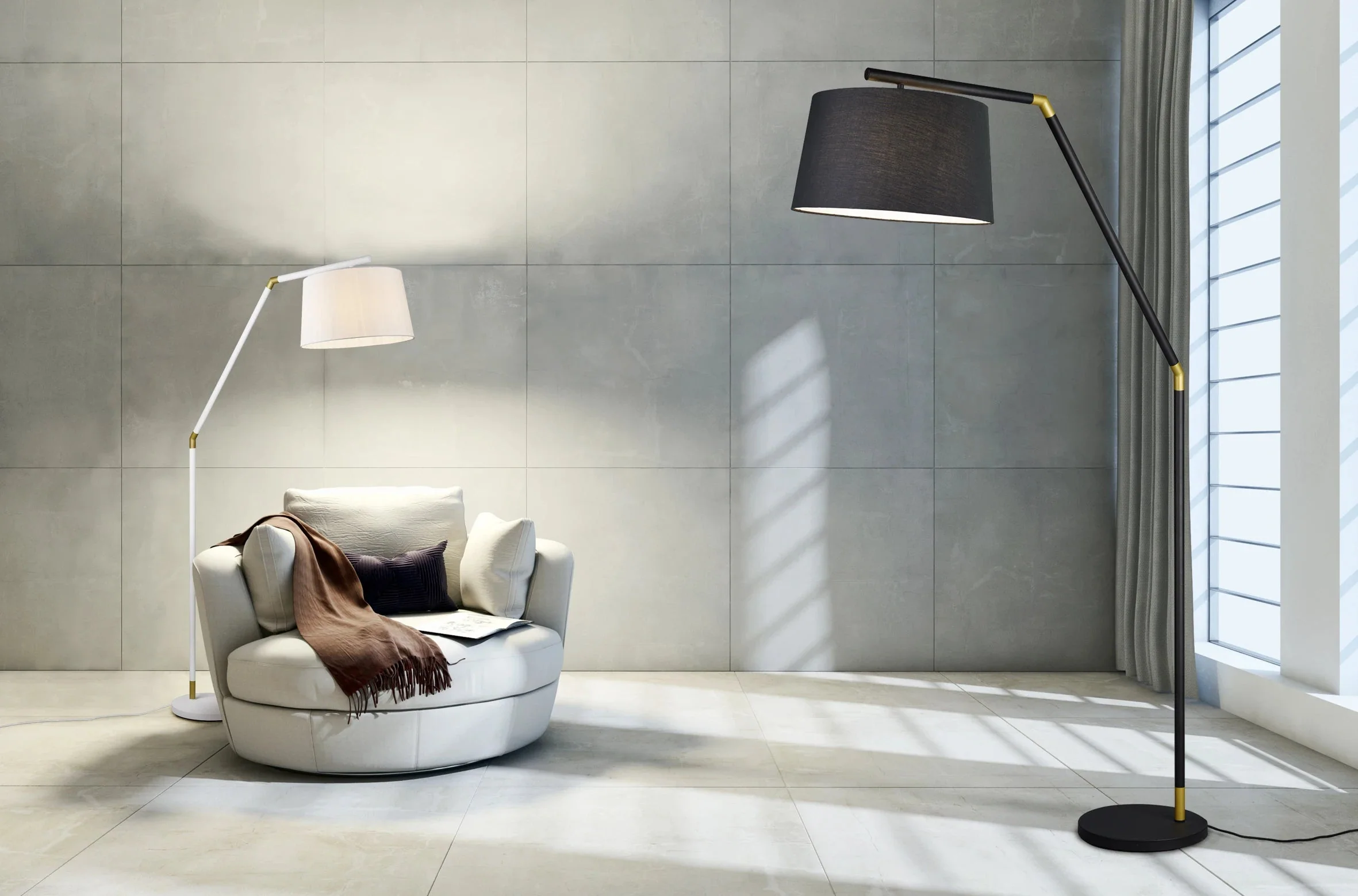 Tracy Arc Floor Lamp - Black - Image 3