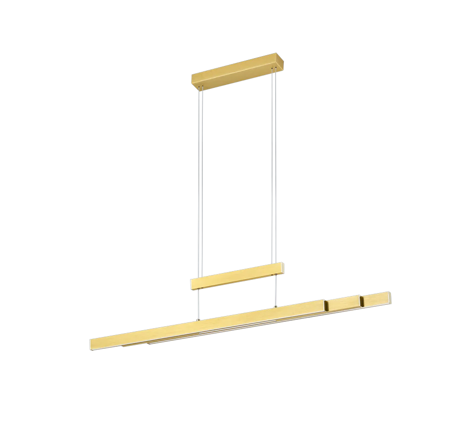 Trajan Extendable LED Linear Pendant - Matt Brass - Promotional Offer - Image 3