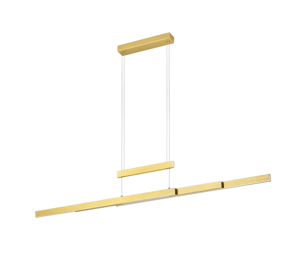 Trajan Extendable LED Linear Pendant - Matt Brass - Promotional Offer - Image 4
