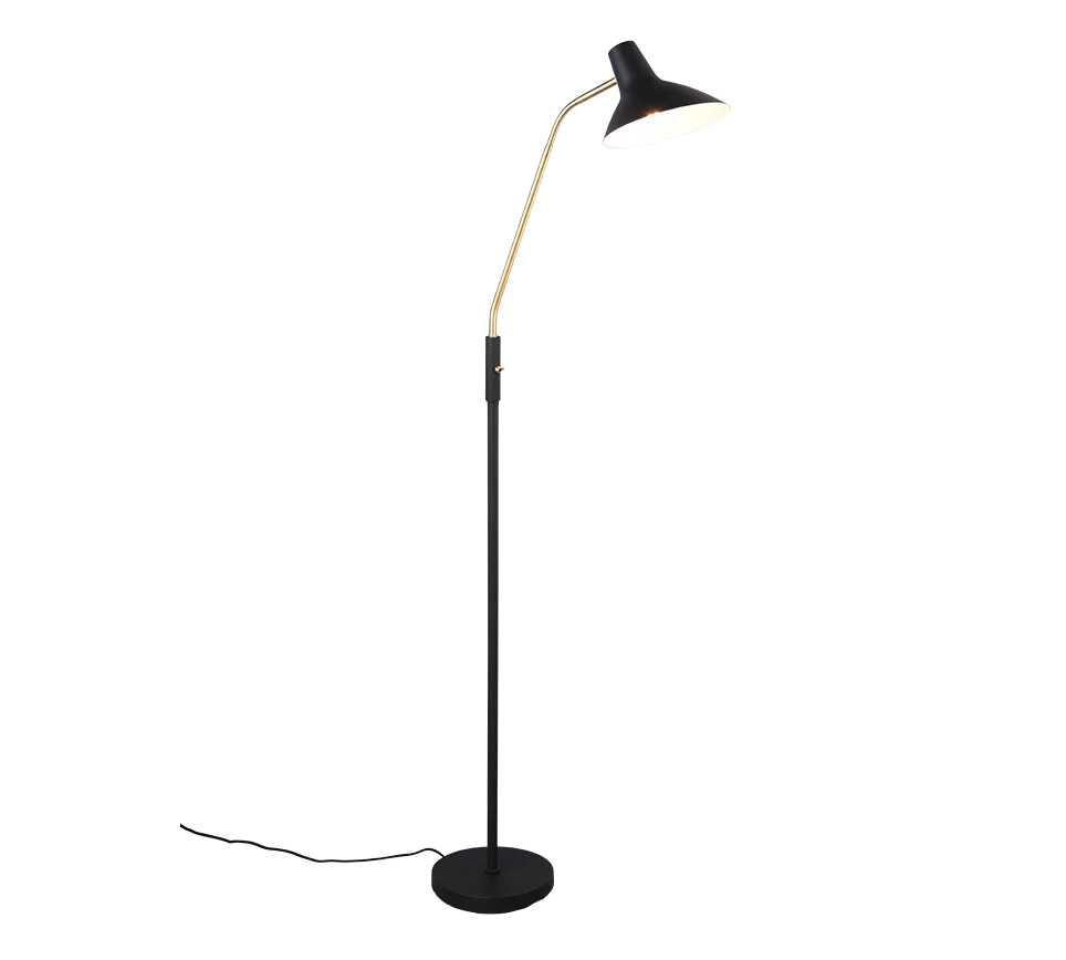 Traveller Task/Reading Floor Lamp - White/Black - Image 2
