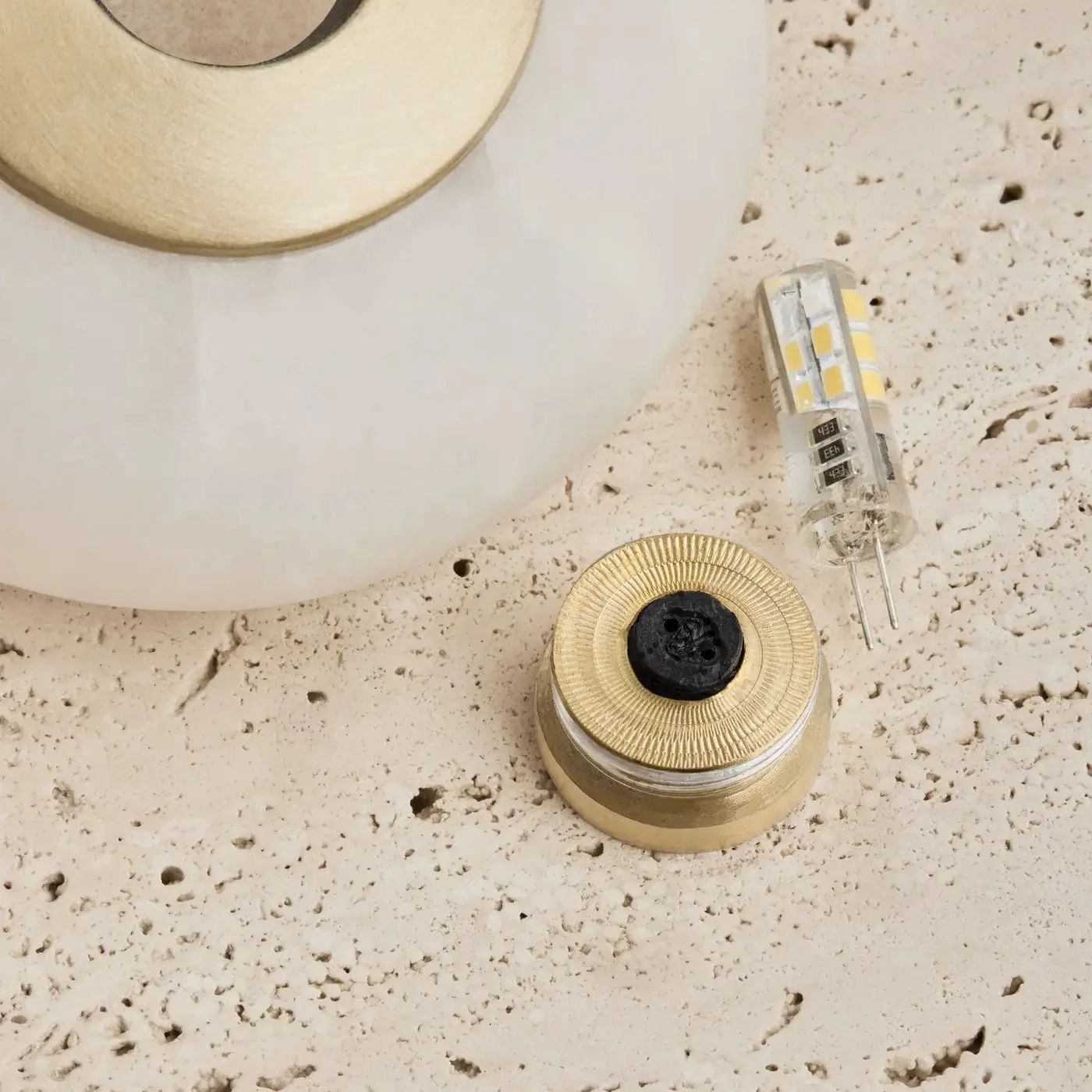 Travertine & Alabaster Diffuser Wall Light - 10 inch - Natural - Image 7