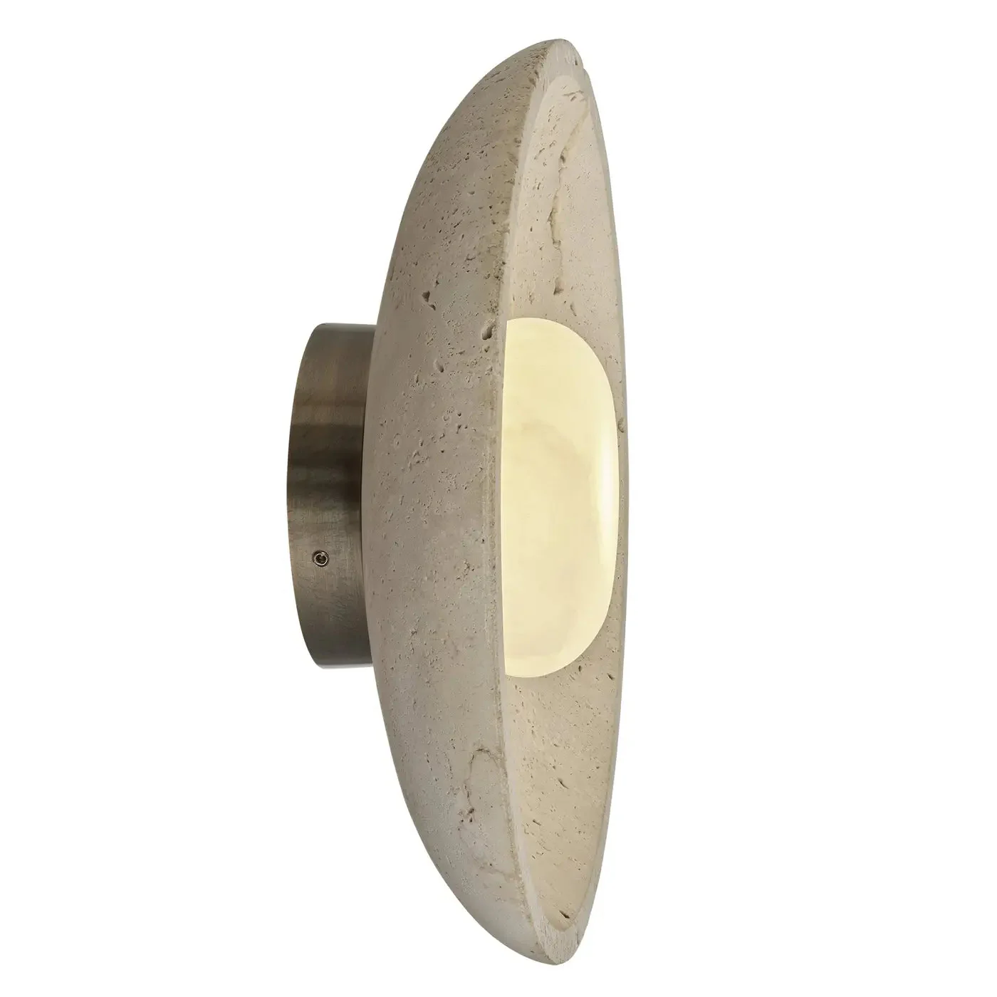 Travertine & Alabaster Diffuser Wall Light - 10 inch - Natural - Image 8