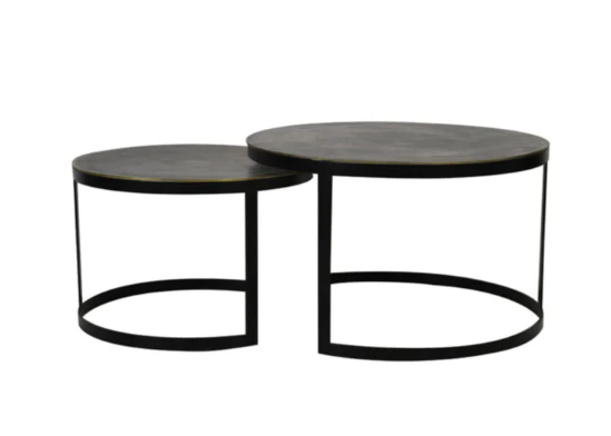 Trelo Coffee Table - Antique Bronze Black - Image 2