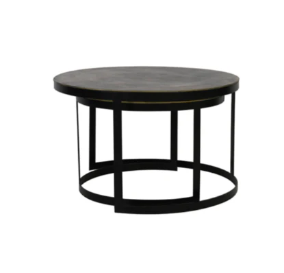 Trelo Coffee Table - Antique Bronze Black - Image 3