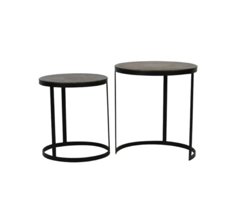 Trelo Side Table- Antique Bronze Black - Image 2