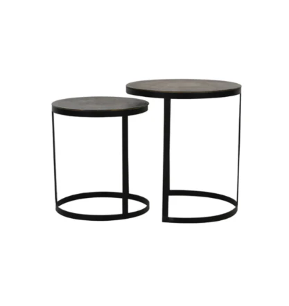 Trelo Side Table- Antique Bronze Black - Image 3