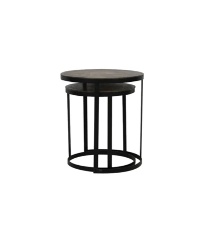 Trelo Side Table- Antique Bronze Black - Image 4